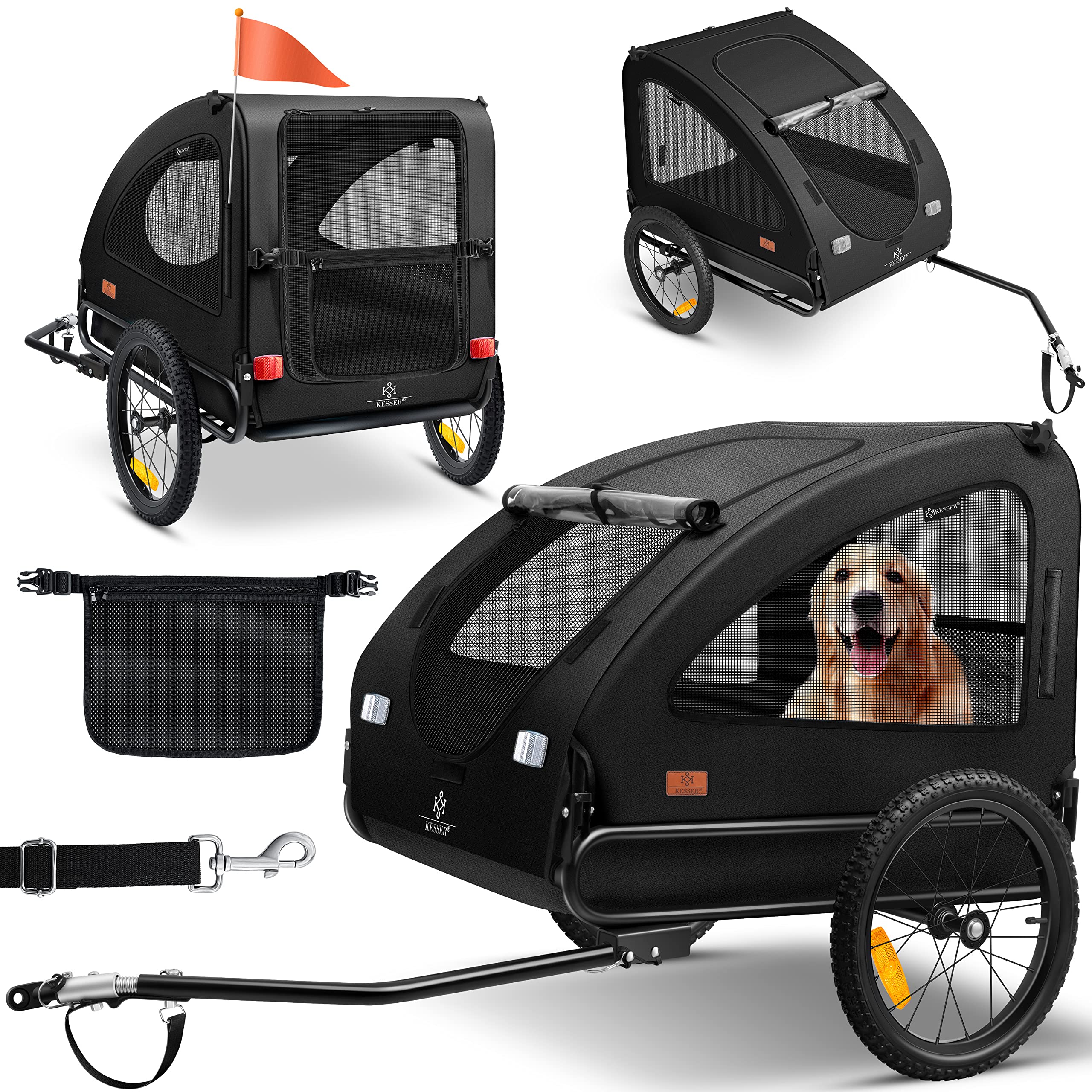 Kesser rimorchio per cani 2in1: soluzione smart per chi ama pedalare in compagnia del proprio pet
