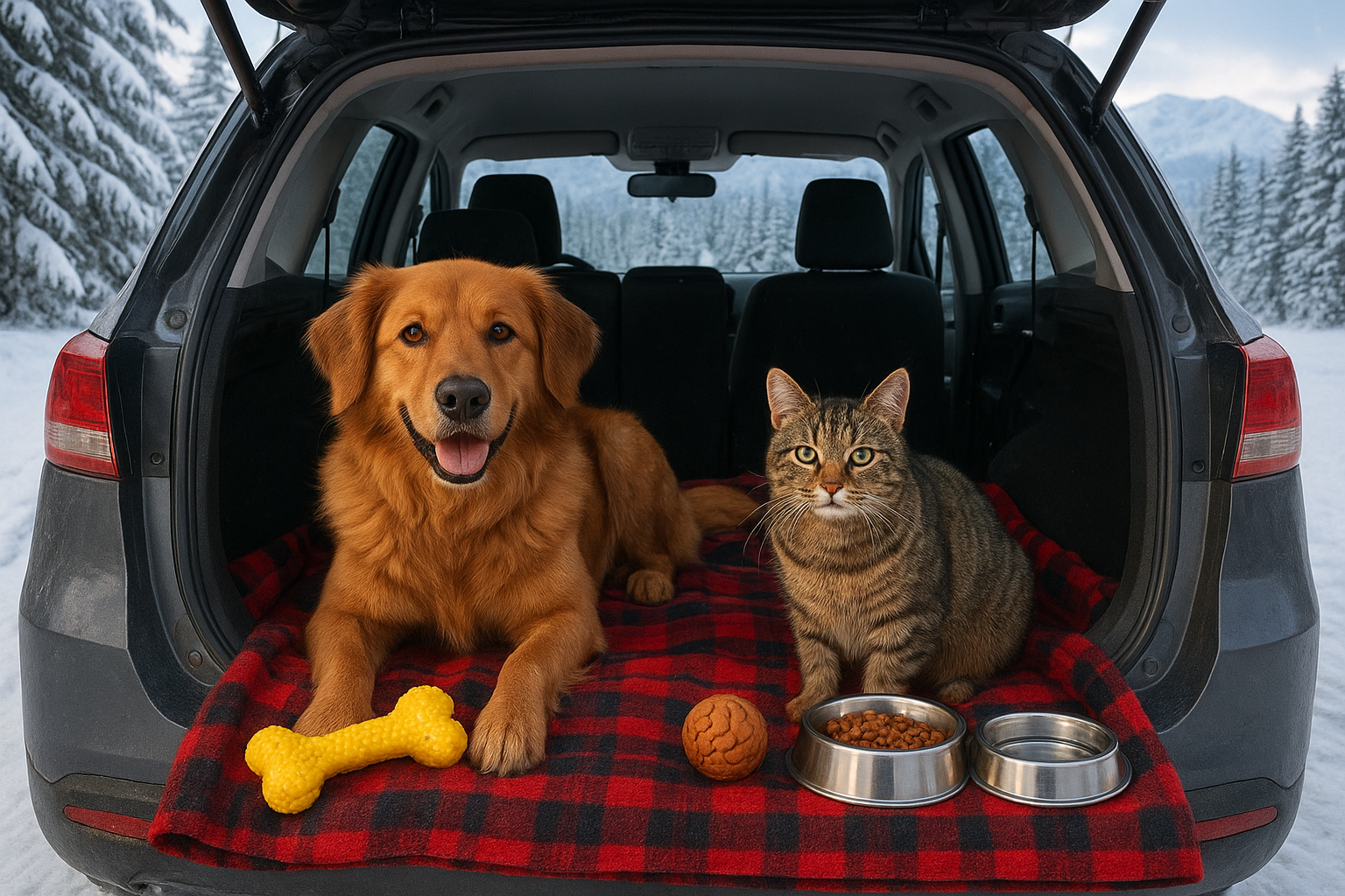 Animali domestici e vacanze invernali: come prepararli al viaggio