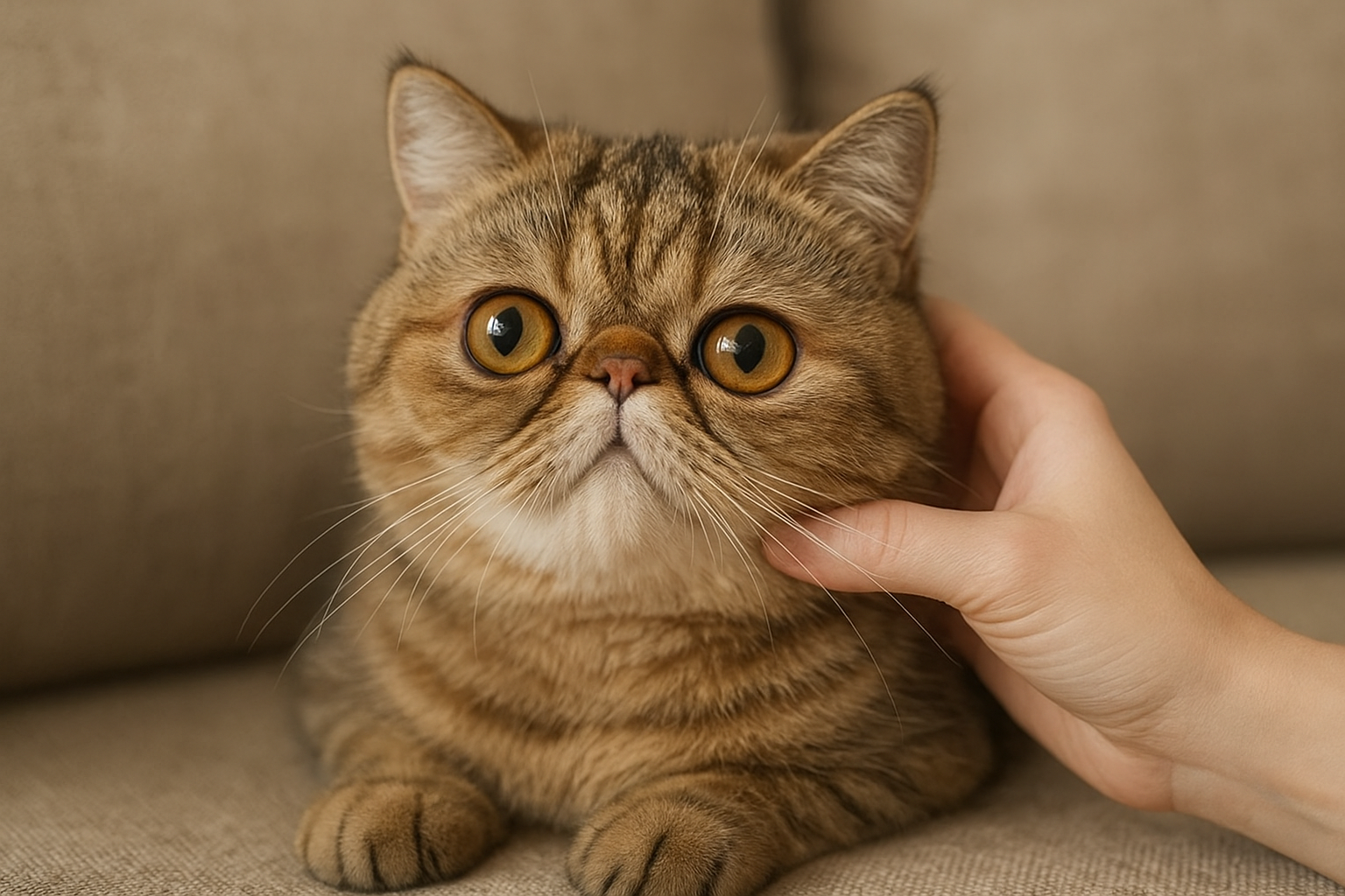 Gatto Exotic Shorthair: carattere affettuoso, salute e cura del felino dal volto tondo