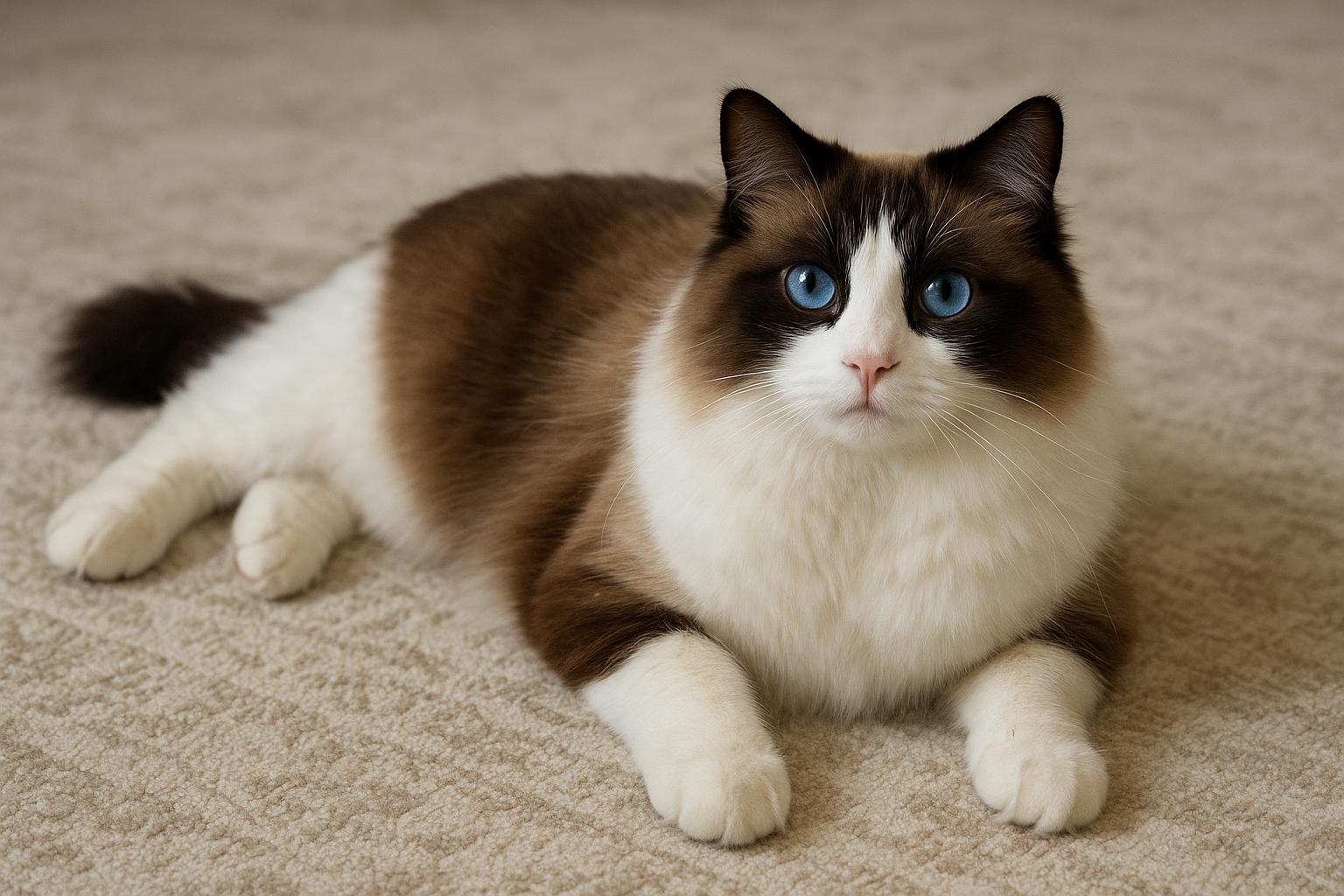 Ragdoll bicolor: carattere e consigli per una razza elegante e docile