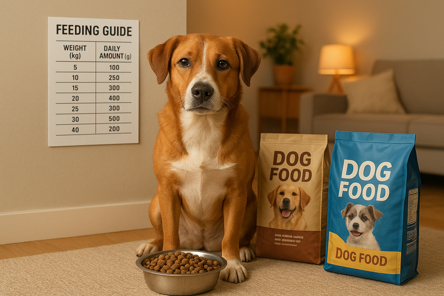 Tabella dosi cibo per cani di taglia media: come calcolare porzioni e calorie giornaliere