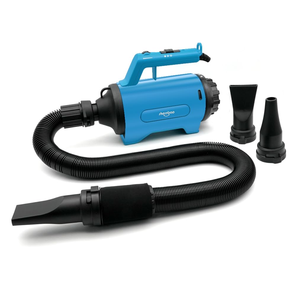 Soffiatore per cani 3.8HP: asciugatura rapida e professionale a casa