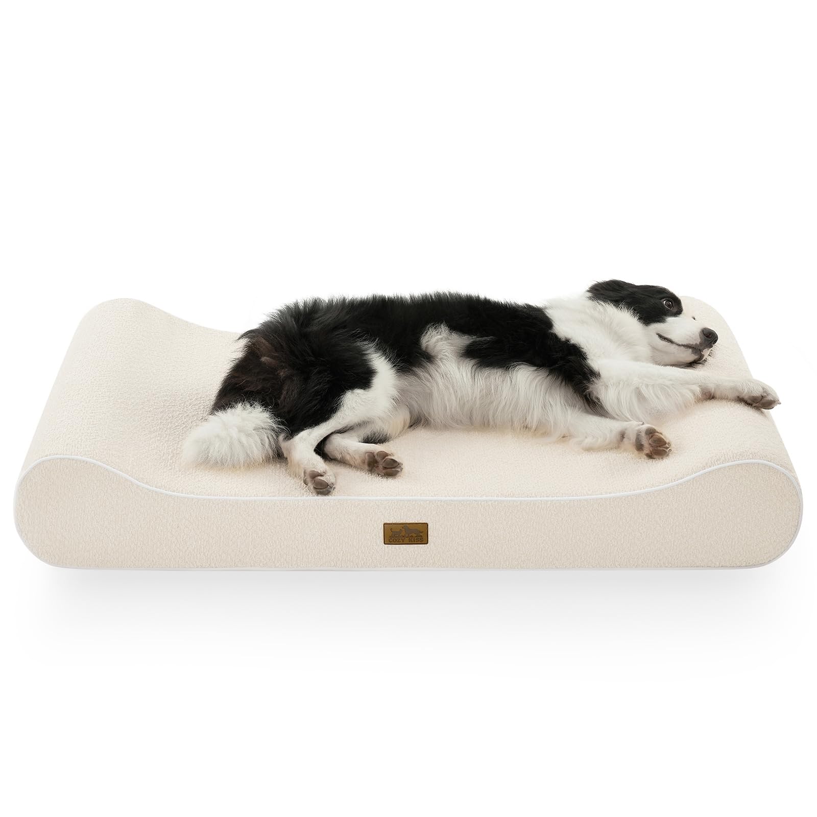 COZY KISS cuccia per cani lavabile beige in offerta su Amazon: comfort ortopedico e bordo rialzato per ogni taglia