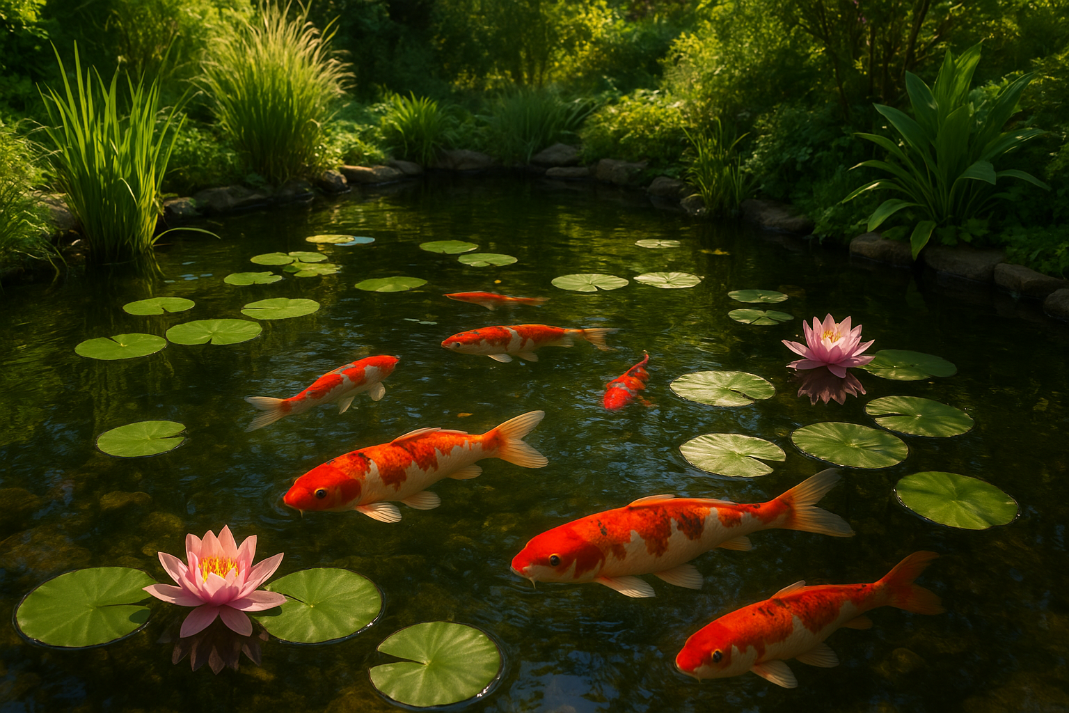 Guida pratica alle carpe koi: come allestire e mantenere un laghetto domestico