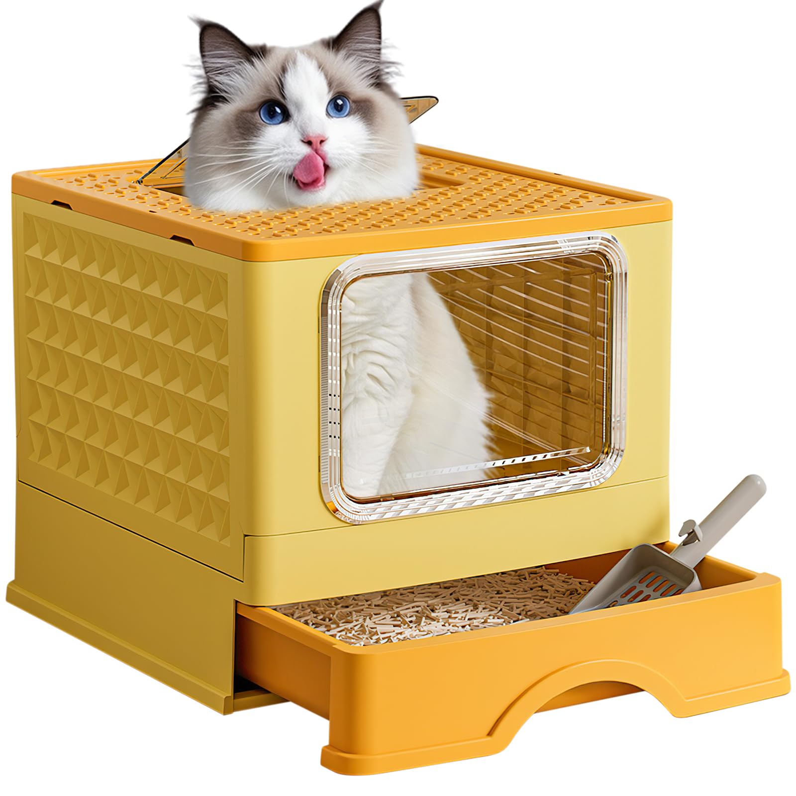 ASONINE lettiera gatto chiusa XXL per gatti grandi: praticità e antiodore in casa