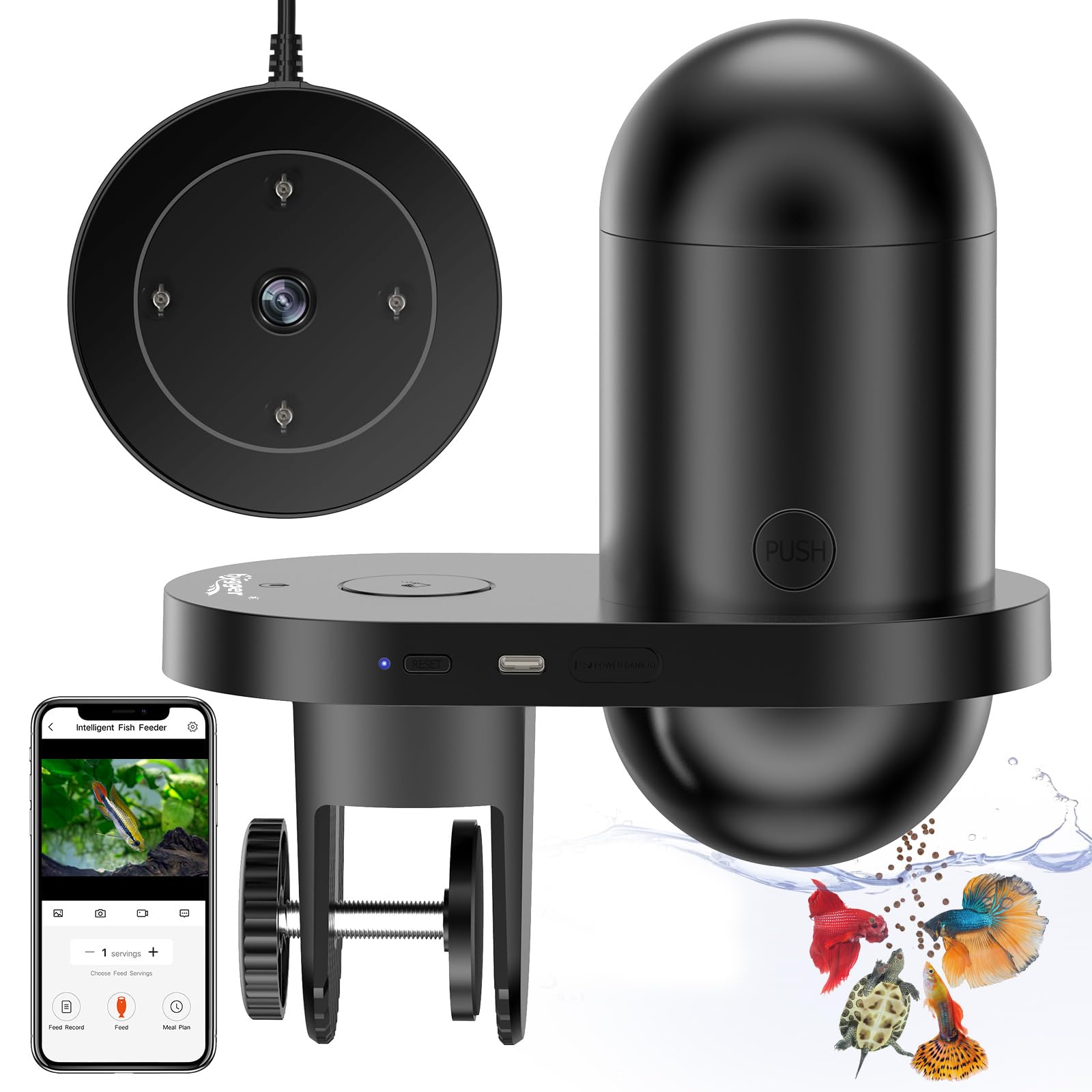 hygger distributore automatico di cibo WiFi per acquario: tecnologia e praticità