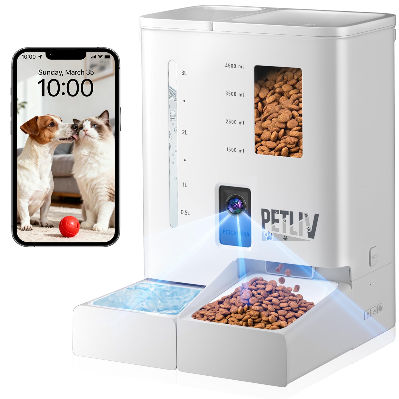 PETLIV distributore automatico cibo e acqua per gatti con telecamera: tecnologia smart in casa a prezzo top