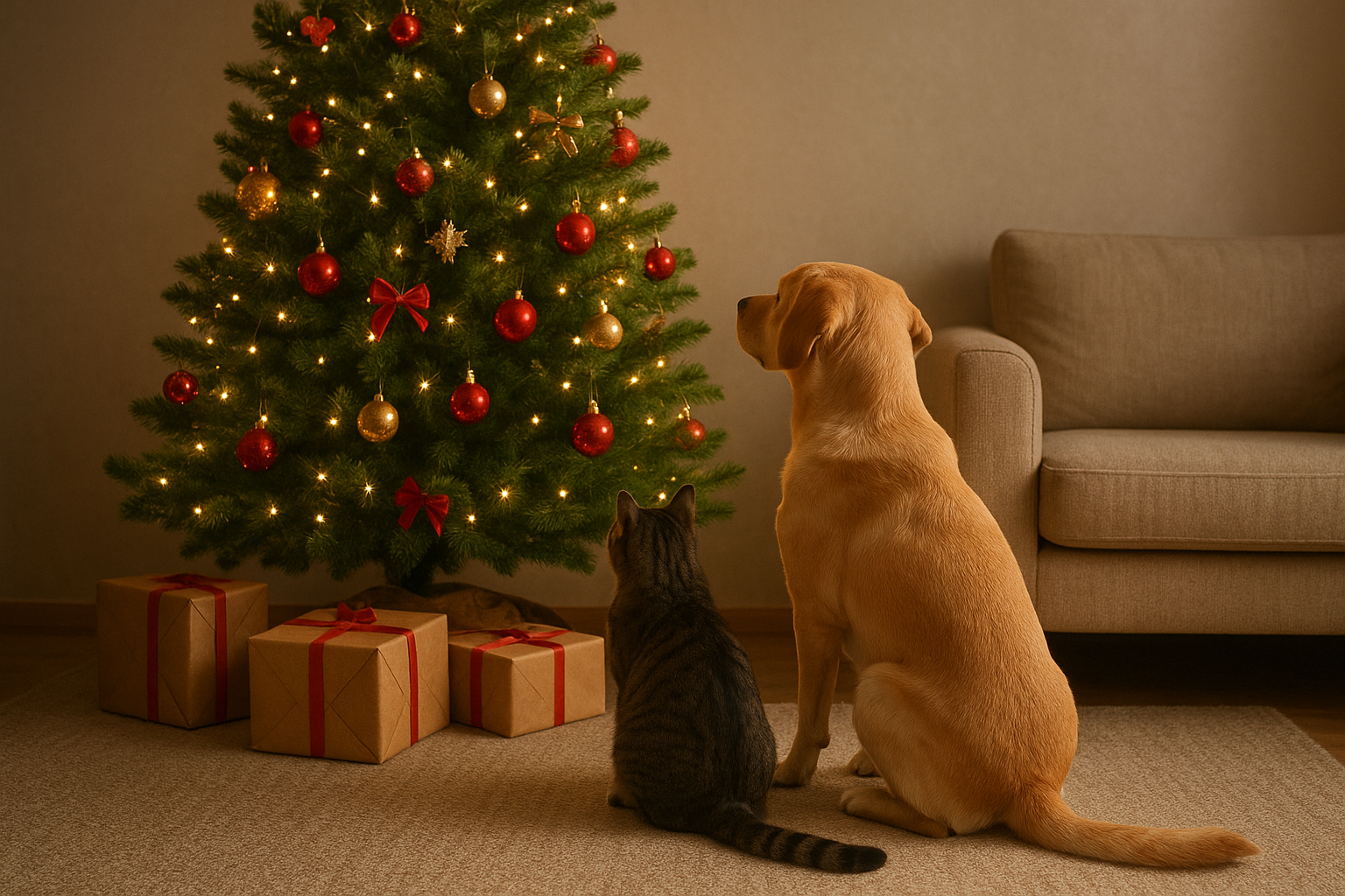 Animali domestici e routine natalizia: come proteggere cani, gatti e piccoli pet durante le feste