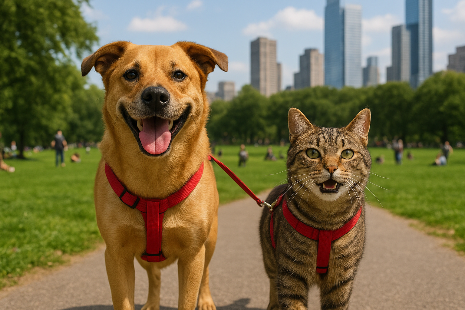 Passeggiare in città con cani e gatti: regole, sicurezza e consigli anti-stress