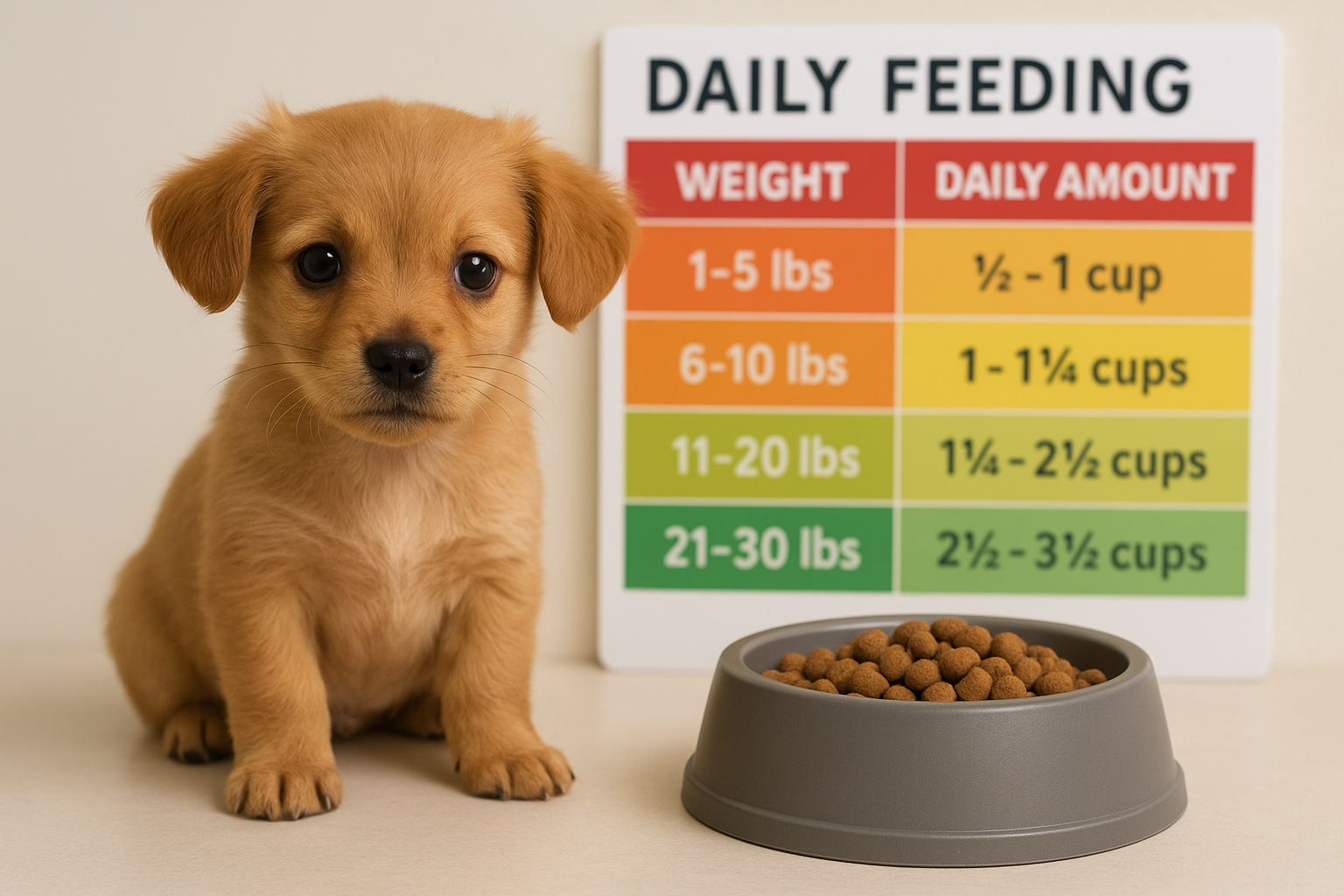 Tabella dosi di crocchette per cani di piccola taglia: guida aggiornata 2026