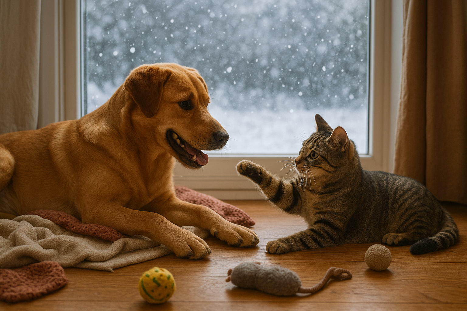 Animali domestici e cambio di routine invernale: come aiutare cani, gatti e piccoli pet ad affrontare freddo, noia e cambiamenti