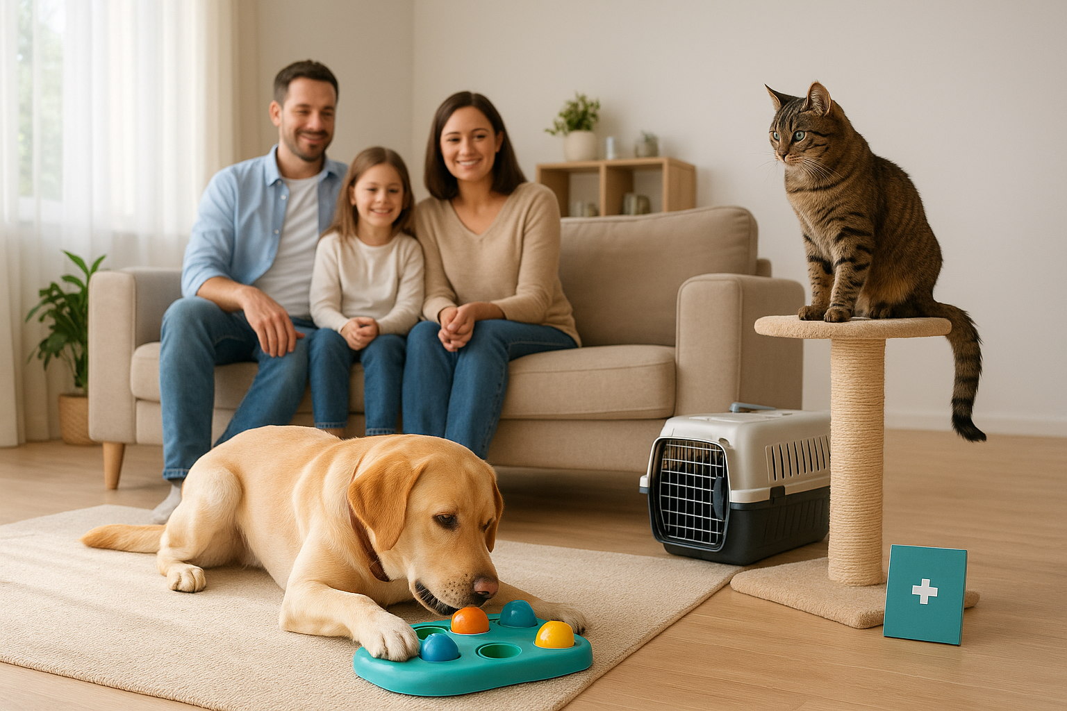 Vivere con gli animali: giochi, assicurazione e salute di cani e gatti in casa