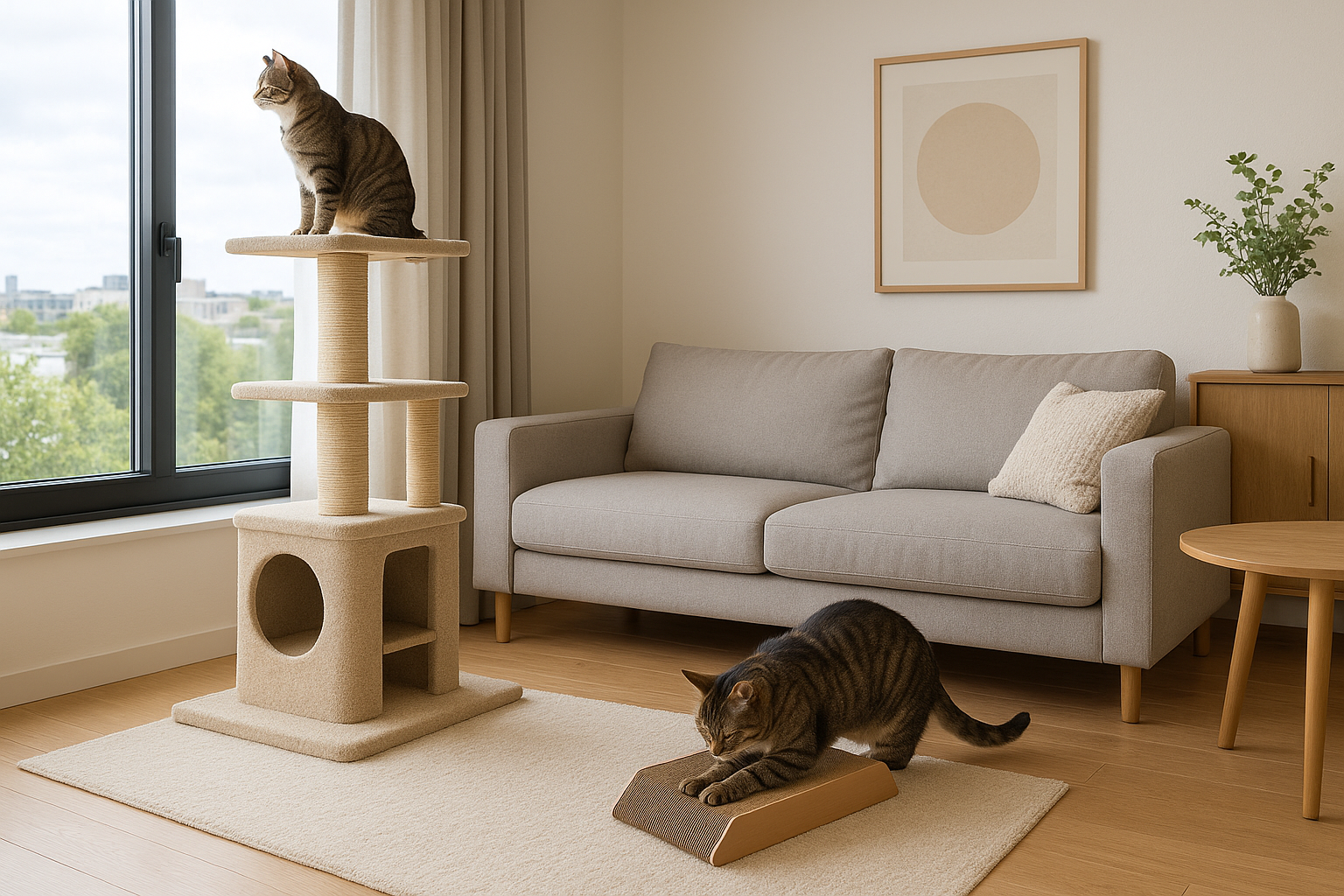 Tiragraffi per gatti: come scegliere modello, materiali e dimensioni giuste