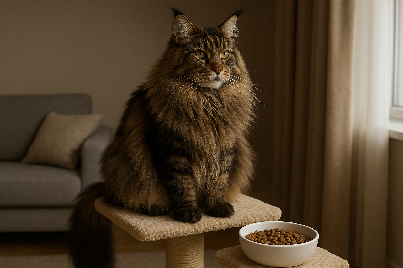 Gatto maine coon: dimensioni, carattere e alimentazione ideale