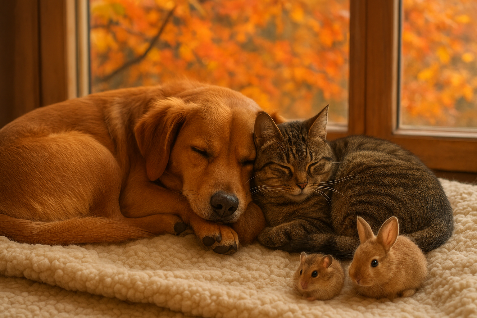 Gestire il cambio stagione in autunno con gli animali domestici: come proteggere cani, gatti e piccoli pet dai primi freddi