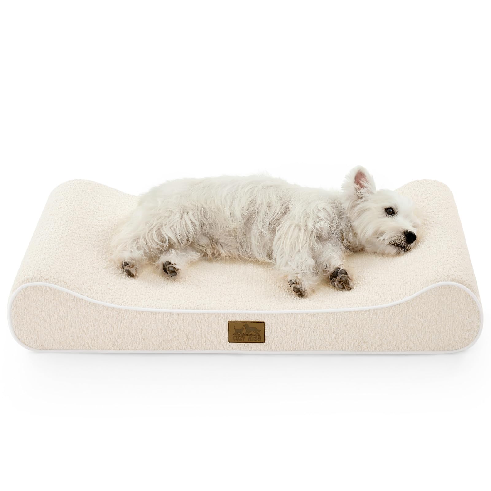 COZY KISS cuccia ortopedica per cani 90×60 cm: materasso lavabile e impermeabile per taglie medio-piccole