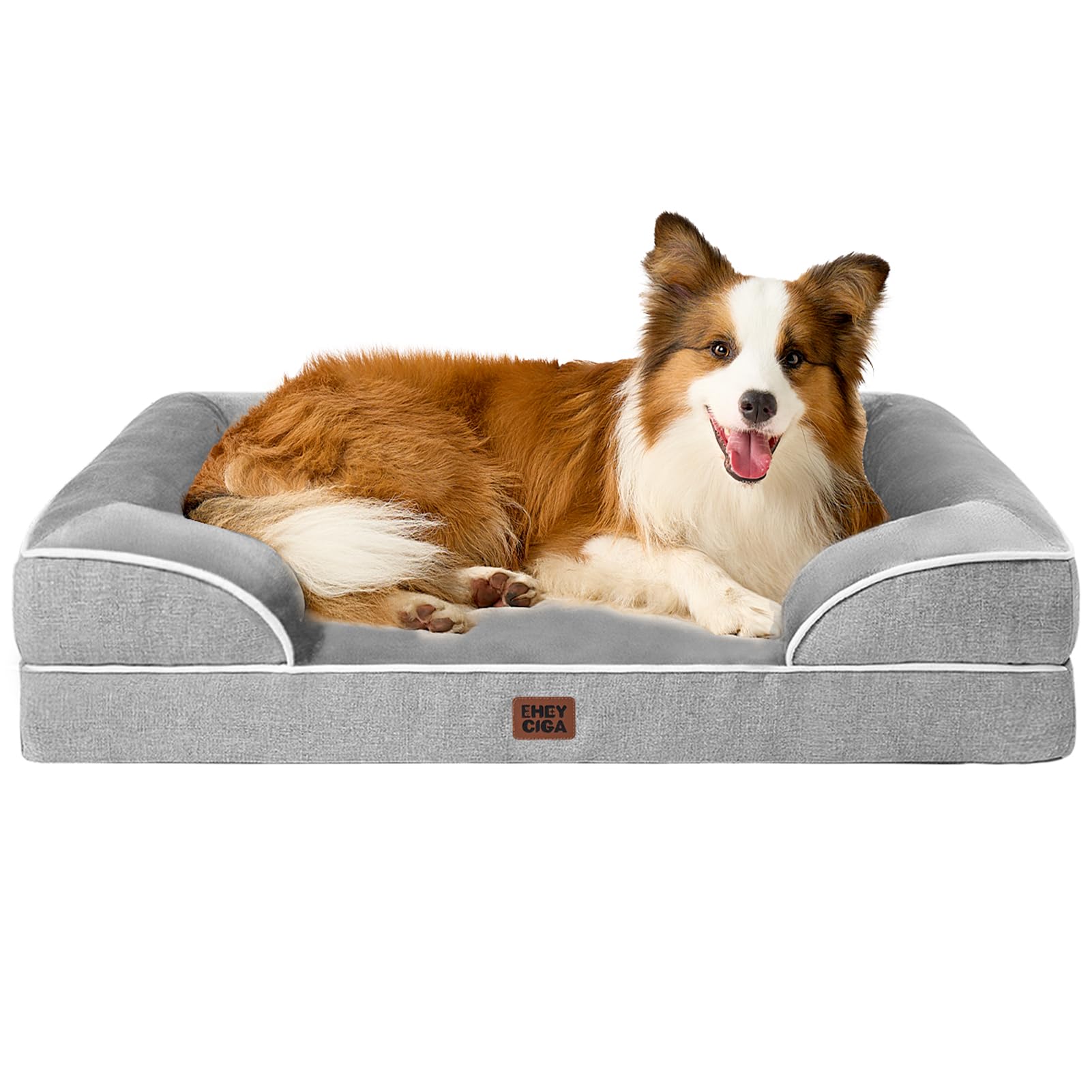 EHEYCIGA cuccia per cani taglia grande 104×68: letto ortopedico impermeabile in forte ribasso su Amazon