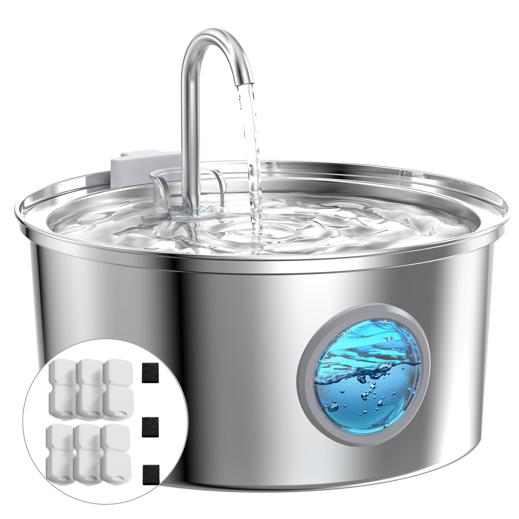 Fontanella in acciaio per gatti e cani piccoli 3,2 L: acqua sempre fresca con il distributore automatico ora in promo