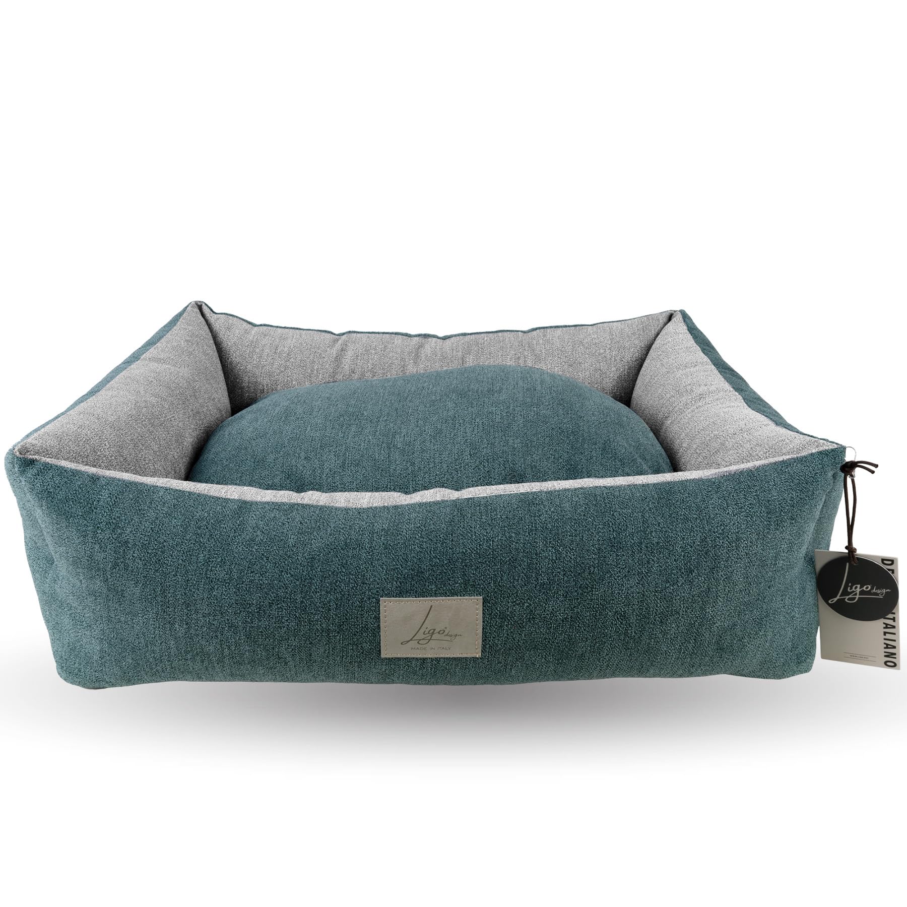 Ligo Buddy Elegance lettino per cani M/L soft verde/grigio: cuccia sfoderabile made in Italy ora a prezzo interessante su Amazon