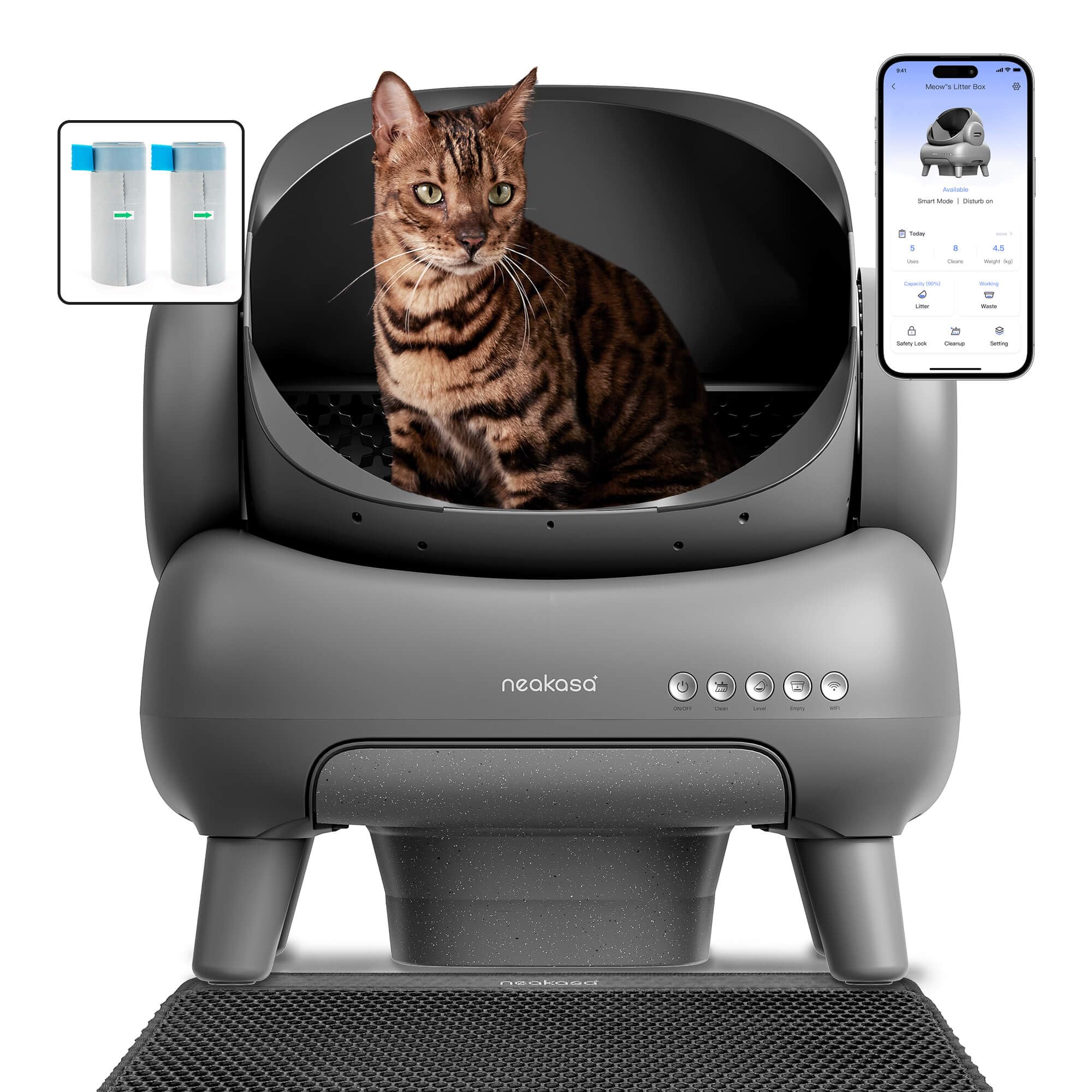 Neakasa M1 lettiera gatto autopulente XXL: soluzione aperta e smart per famiglie con più gatti