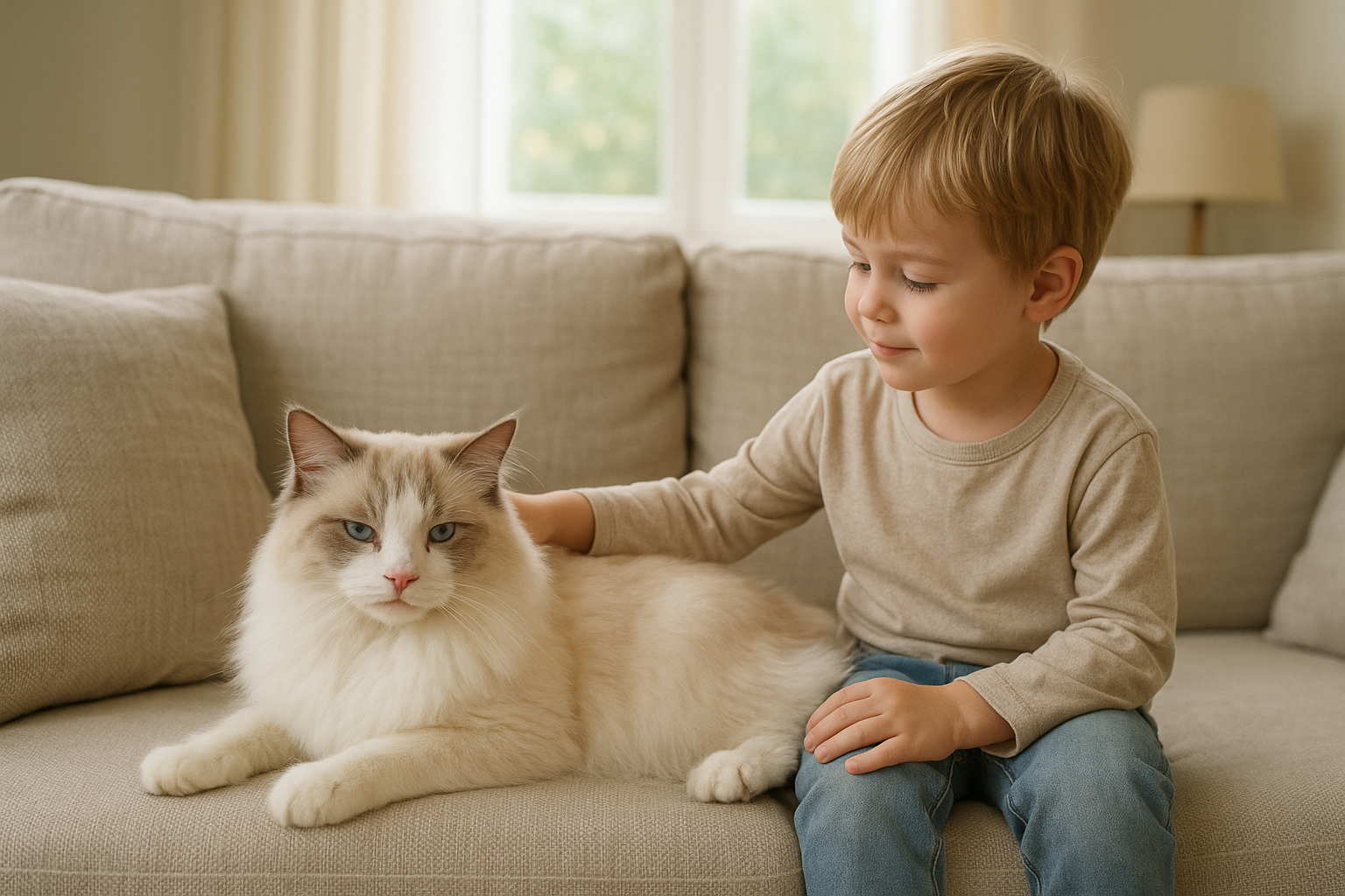 Gatto ragdoll: vita in appartamento, bisogno di coccole e cura del mantello