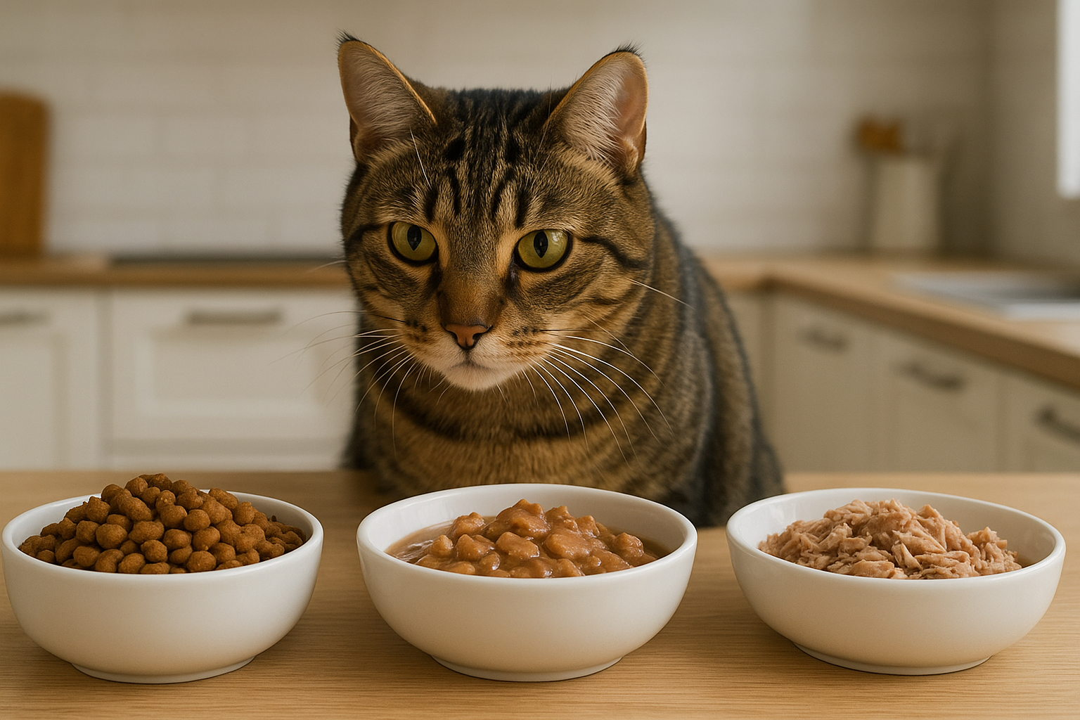 Cosa mangia davvero il gatto: differenze tra croccantini, umido e dieta casalinga con esempi pratici