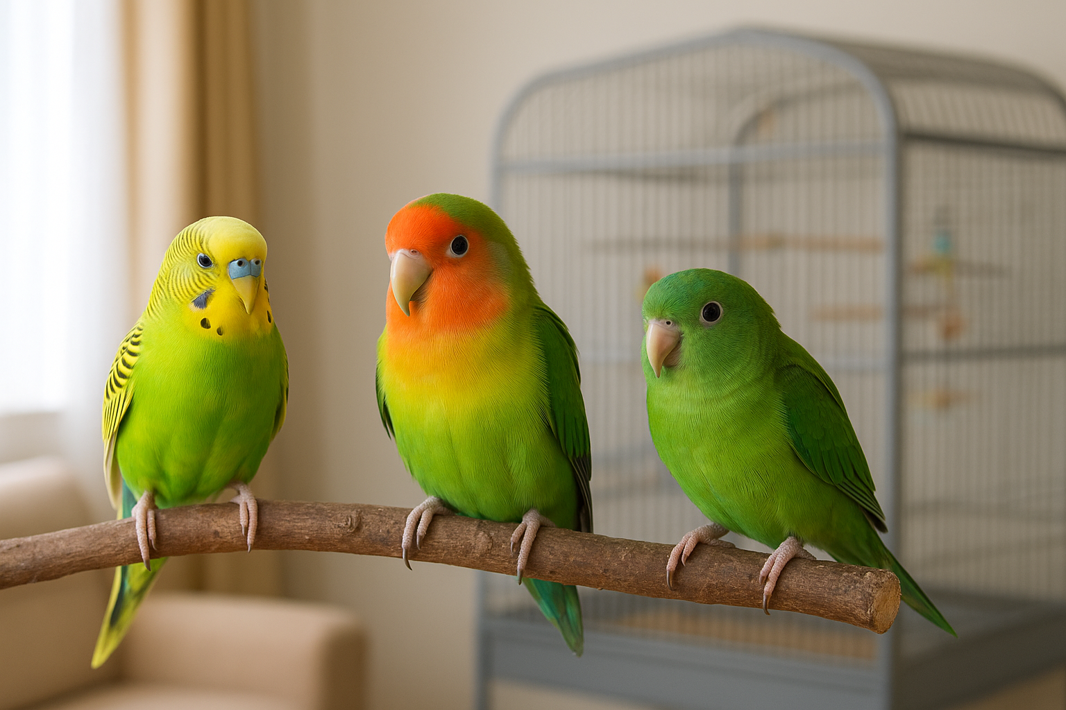 Pappagalli di piccola taglia: scelta tra cocorite, inseparabili e parrocchetti per principianti