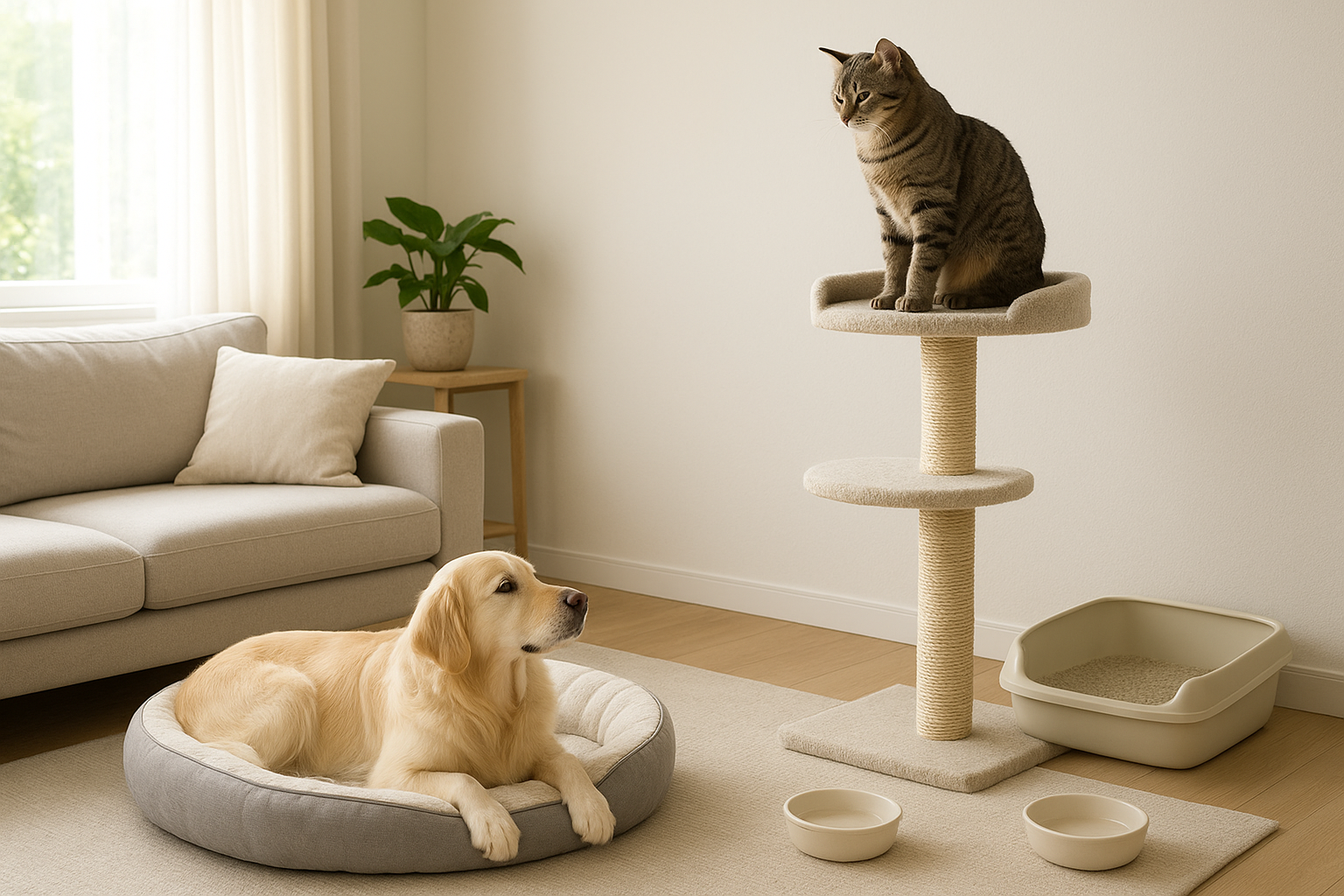 Come vivono cani e gatti insieme: consigli pratici per una convivenza serena