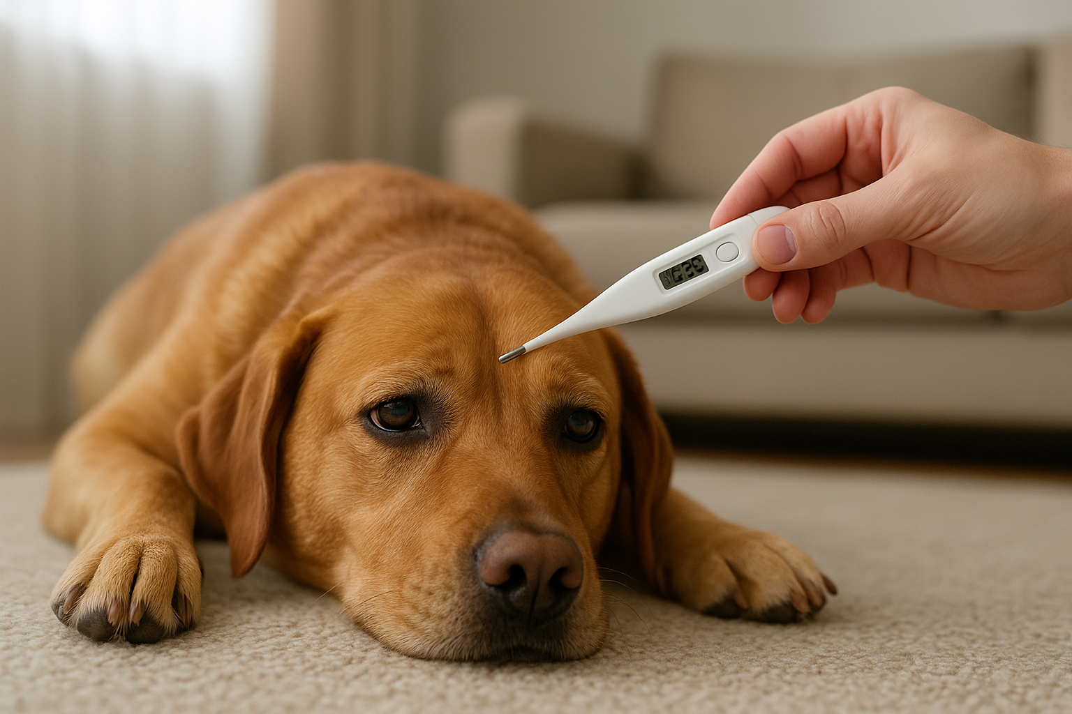 Febbre nel cane: come misurarla, sintomi da non sottovalutare e quando chiamare il veterinario