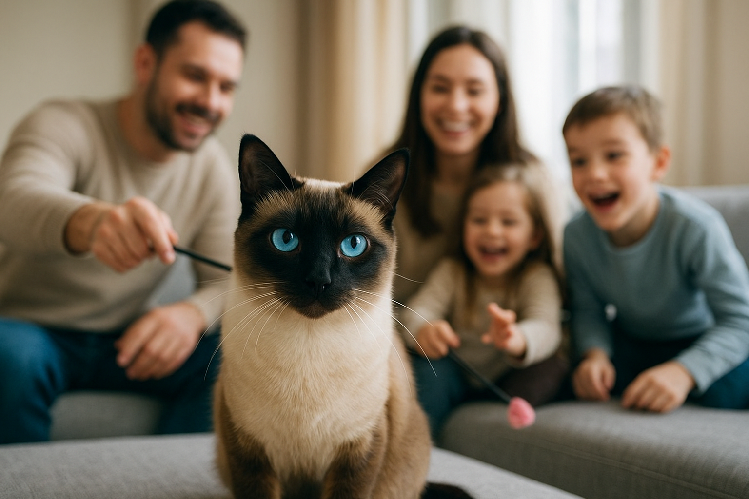 Gatto siamese: personalità vocale, convivenza in famiglia e cura quotidiana