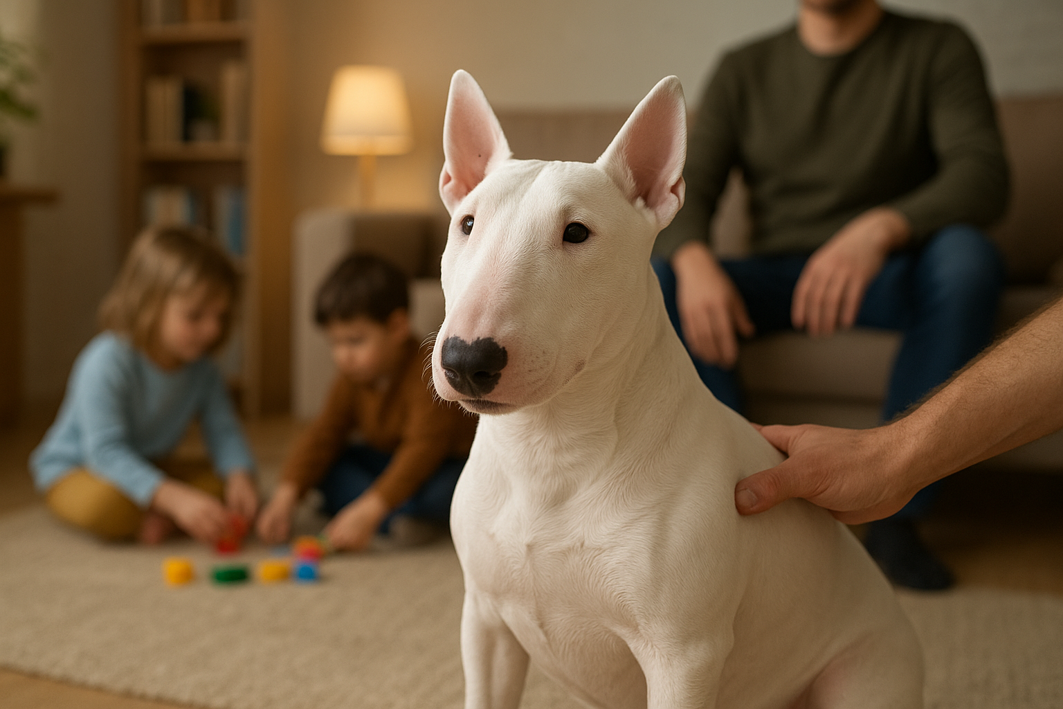 Bull terrier: carattere, convivenza in famiglia e gestione di un cane potente ma sensibile