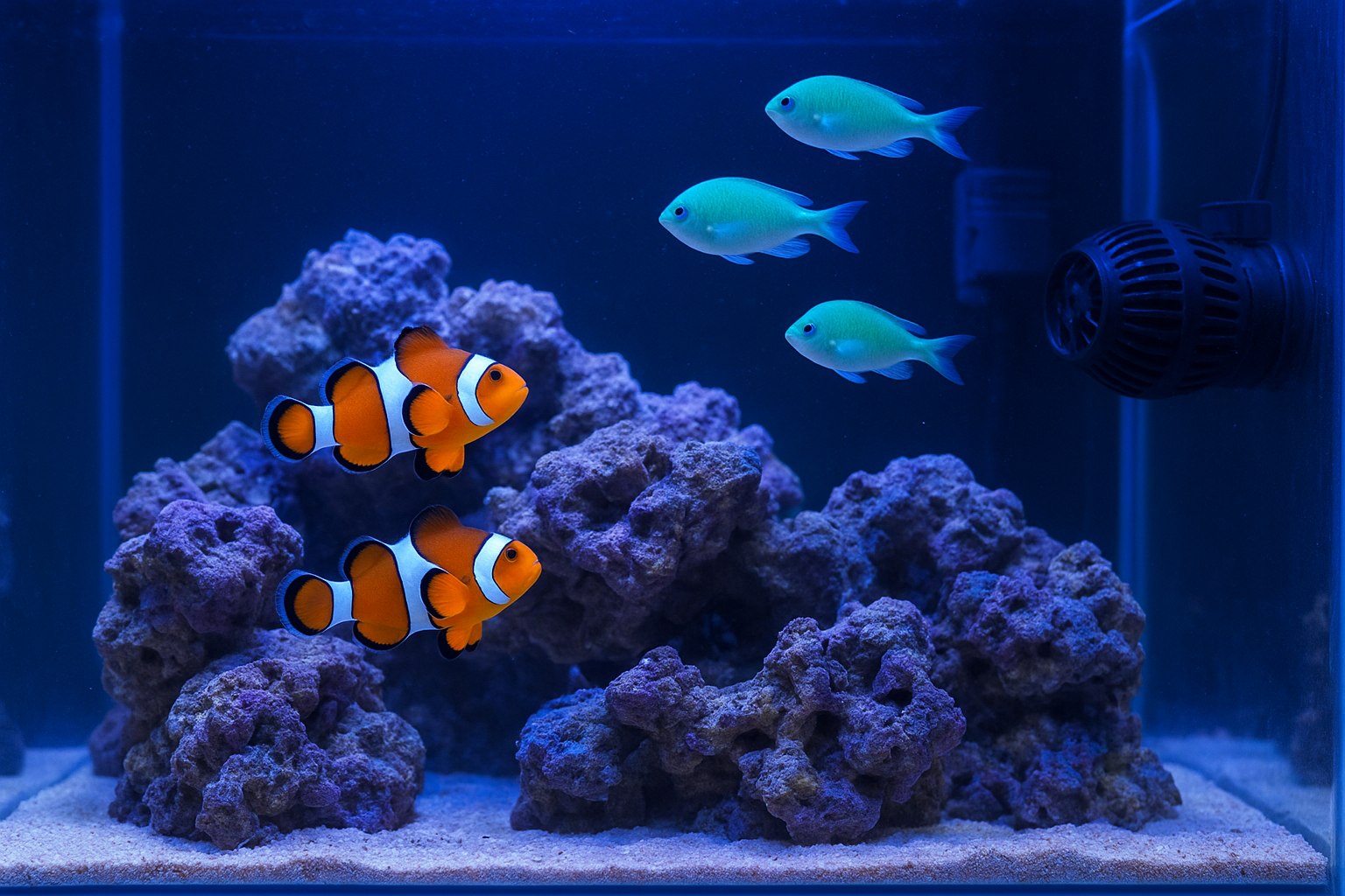 Pesci d’acqua salata per acquario domestico: specie adatte ai principianti e attrezzatura minima