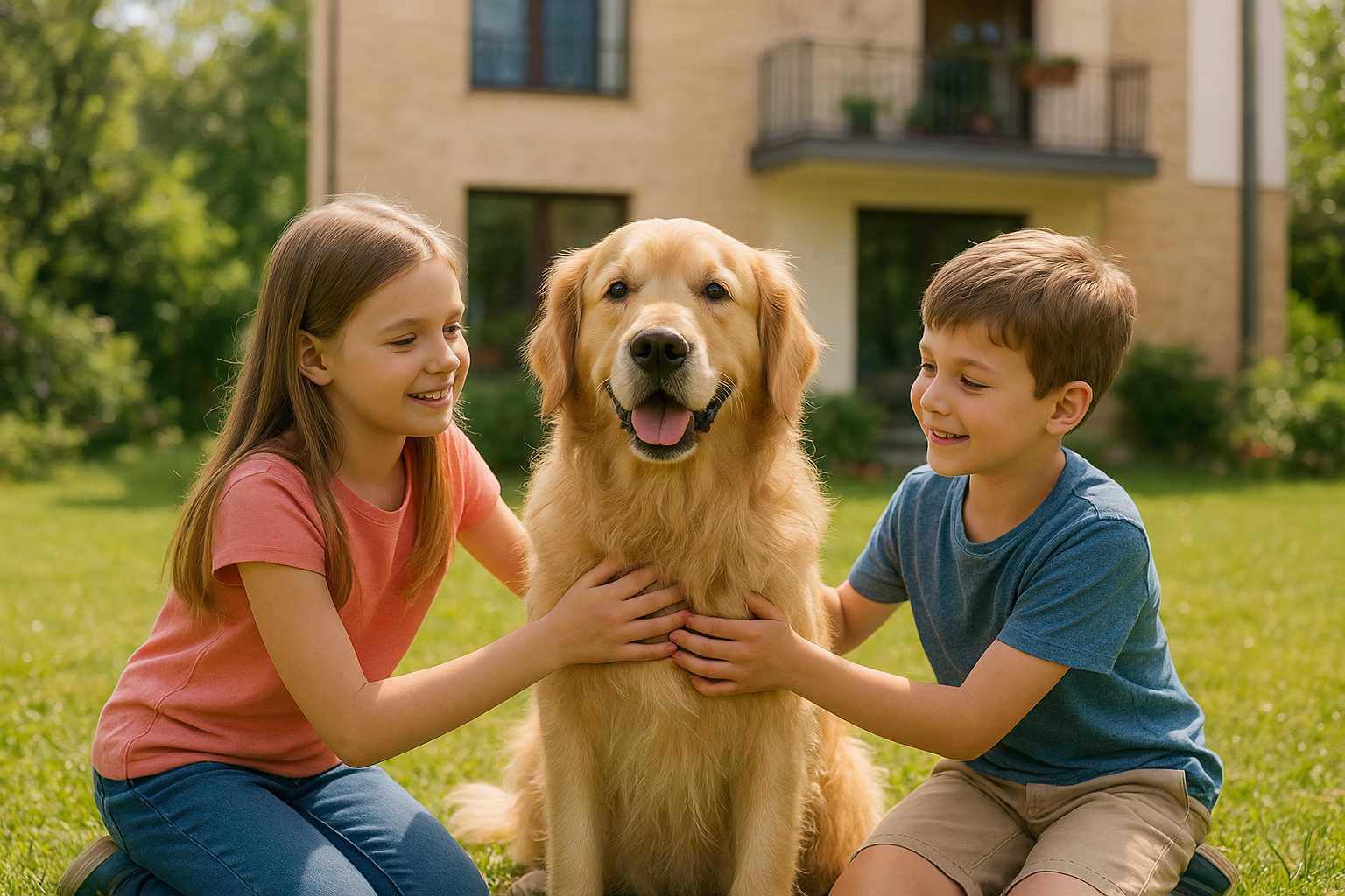 Golden retriever in appartamento e in giardino: carattere, bisogni quotidiani e vita con i bambini