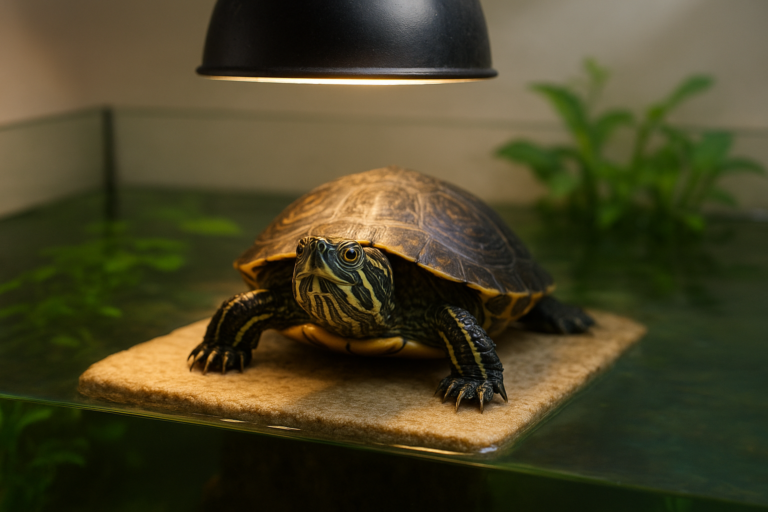 Tartarughe d’acqua dolce in casa: specie più adatte, vasca, lampade e alimentazione corretta