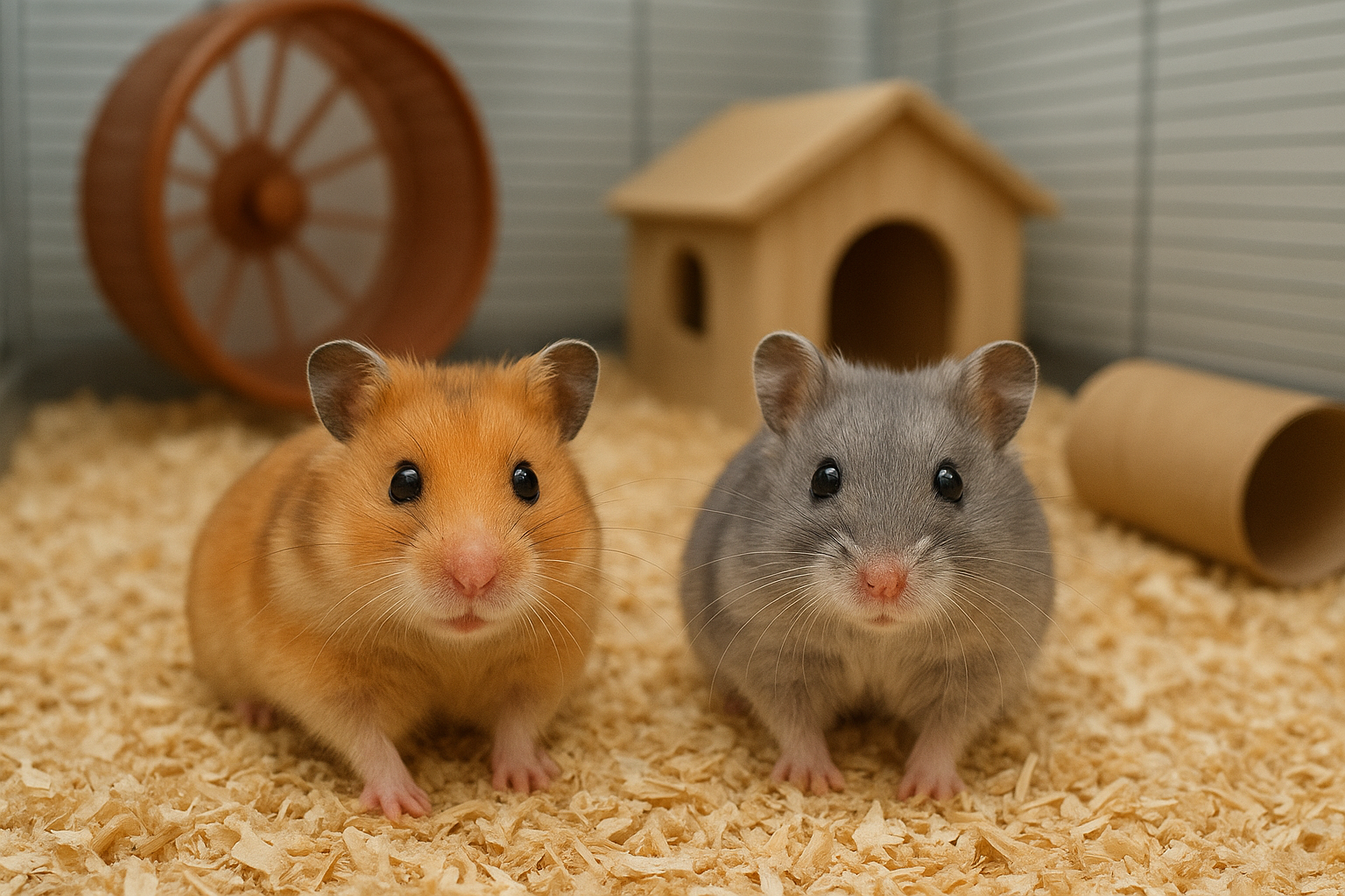 Criceti russi e dorati per principianti: differenze, gestione quotidiana e gabbia ideale