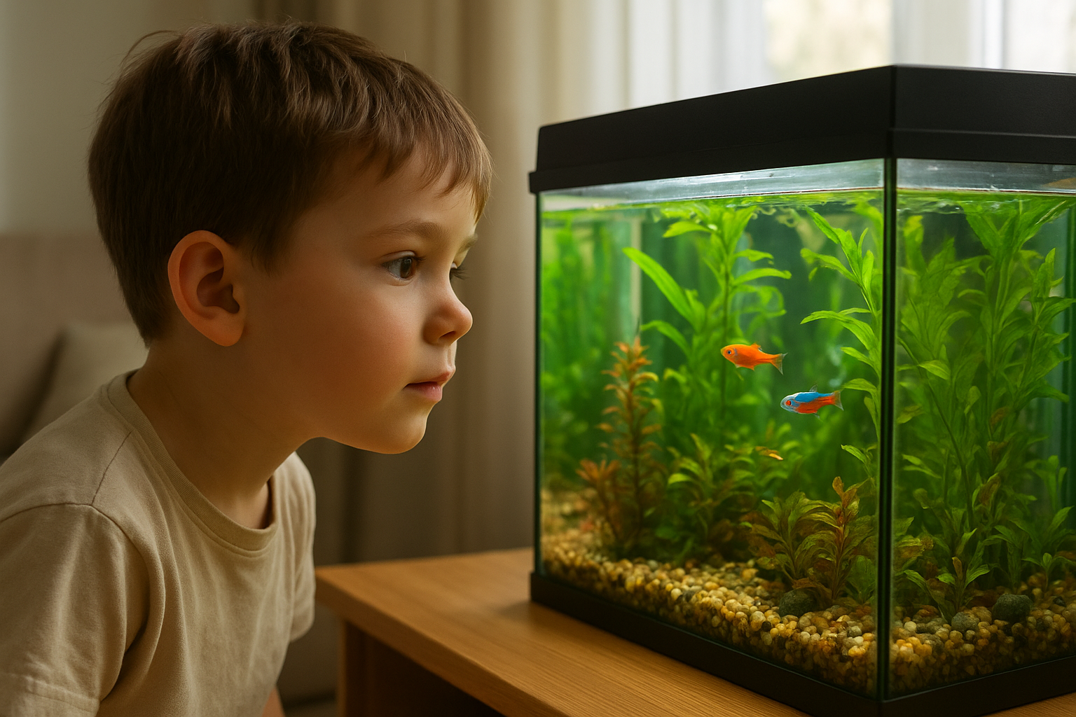 Pesci e acquari per bambini: come iniziare senza stress e insegnare il rispetto degli animali