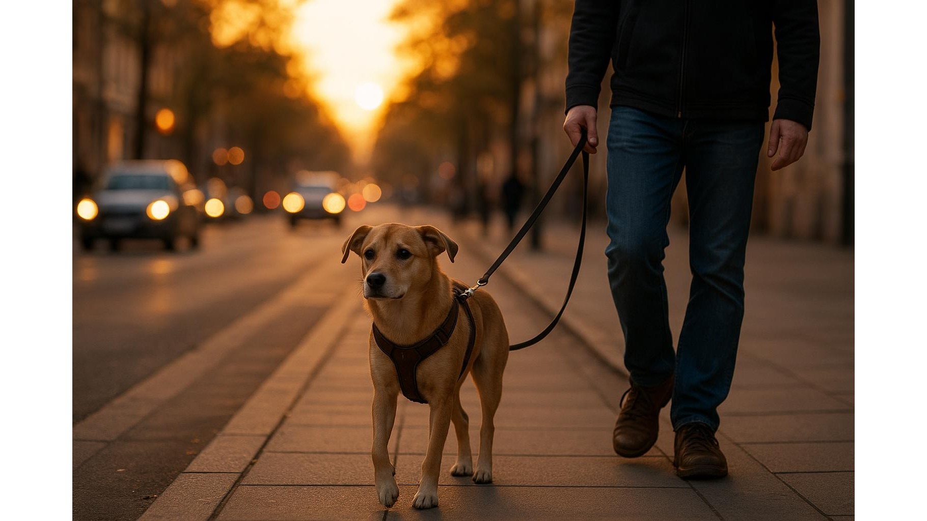 Cane al guinzaglio in città: strategie per passeggiate sicure e piacevoli tra traffico e distrazioni