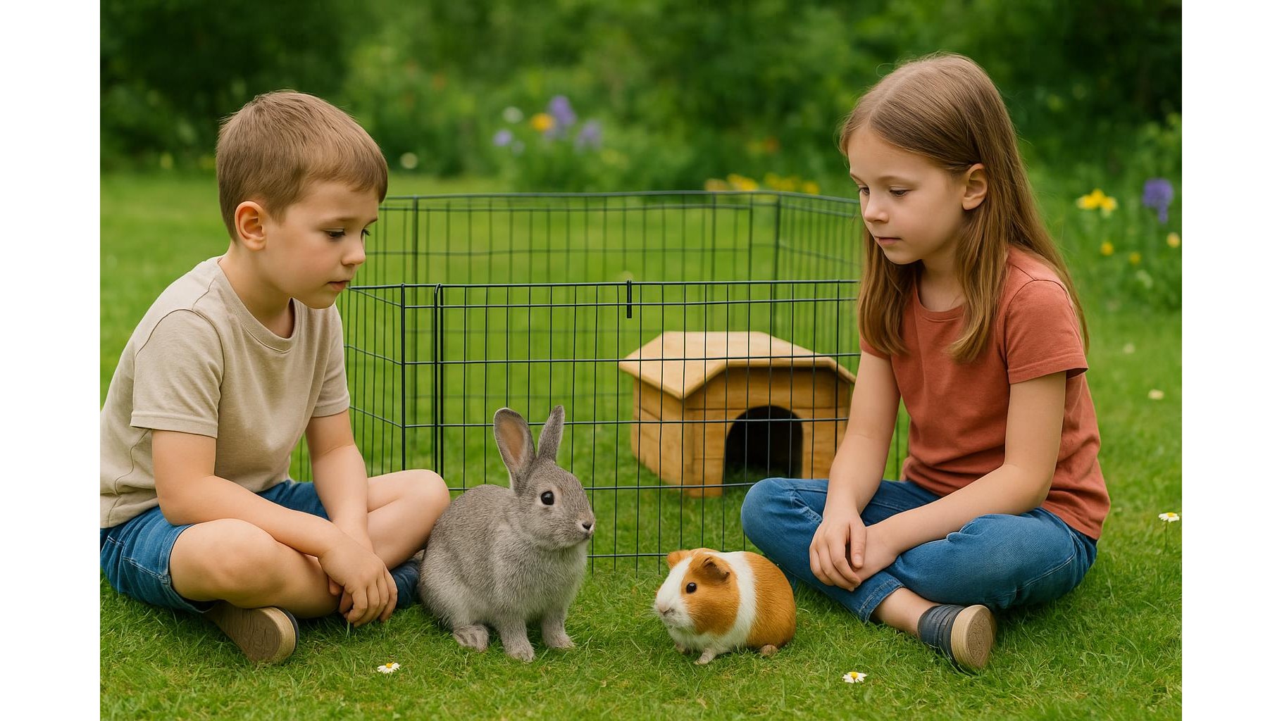 Piccoli animali e bambini in primavera: conigli, cavie e criceti tra gite in giardino e sicurezza