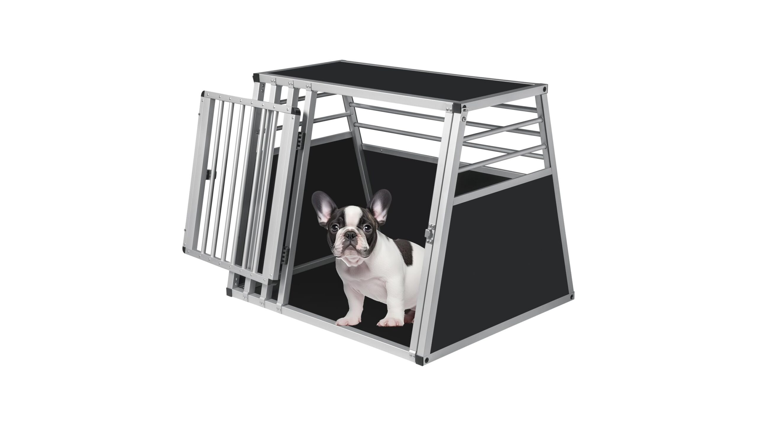 EUGAD trasportino auto in alluminio per cani di taglia media, sicurezza e comfort in viaggio