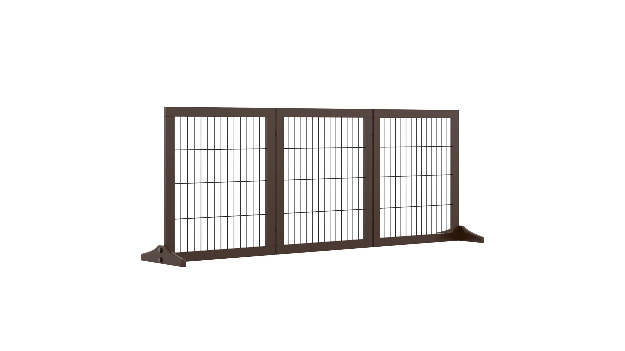 PawHut cancelletto pieghevole in legno e metallo, gestire gli spazi di casa con cani e cuccioli