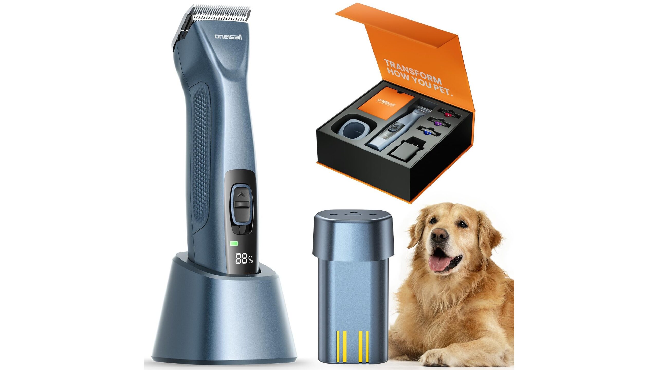 Tosatrice oneisall per cani a pelo lungo: toelettatura domestica silenziosa e senza stress