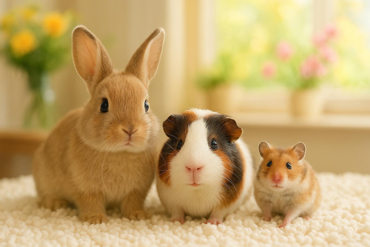 Piccoli animali e cambi di stagione: come aiutare conigli, cavie e criceti in primavera