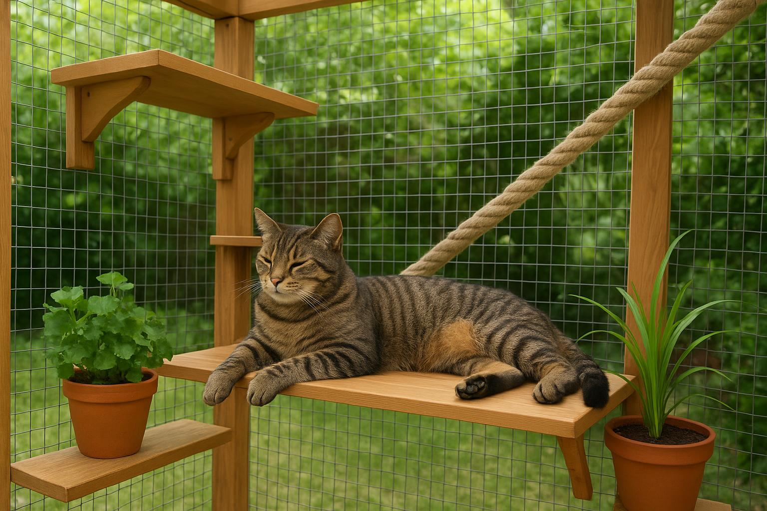 Gatto in giardino in primavera: come allestire un catio sicuro e stimolante