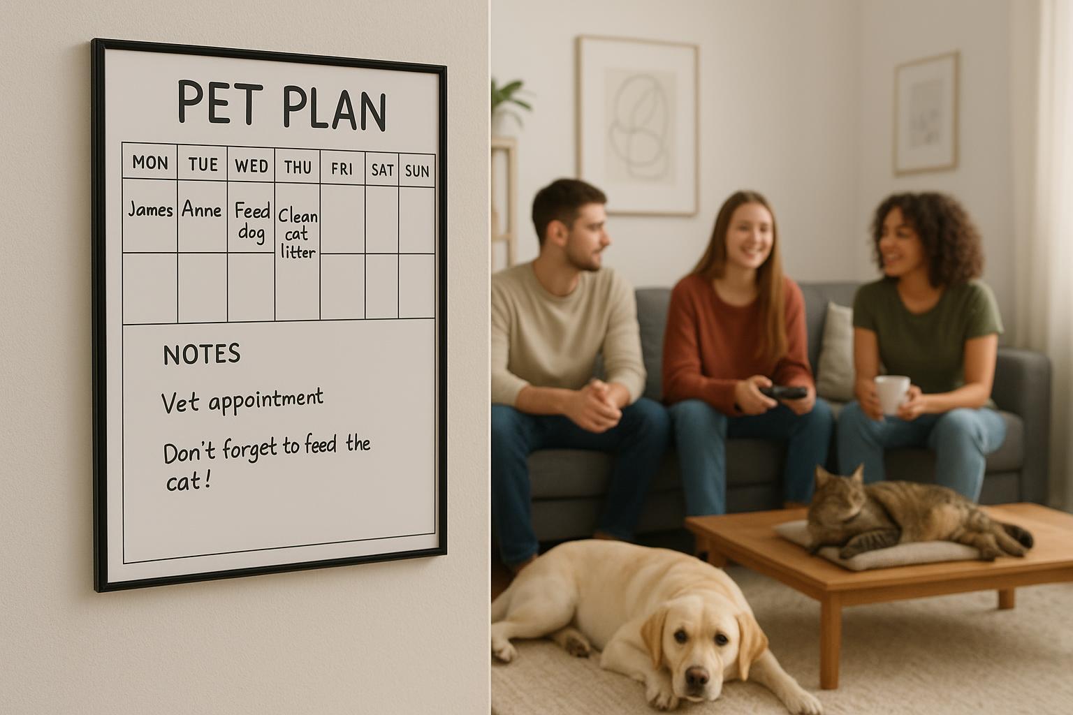 Convivenza con un pet in casa condivisa: gestire turni, spese e responsabilità tra coinquilini