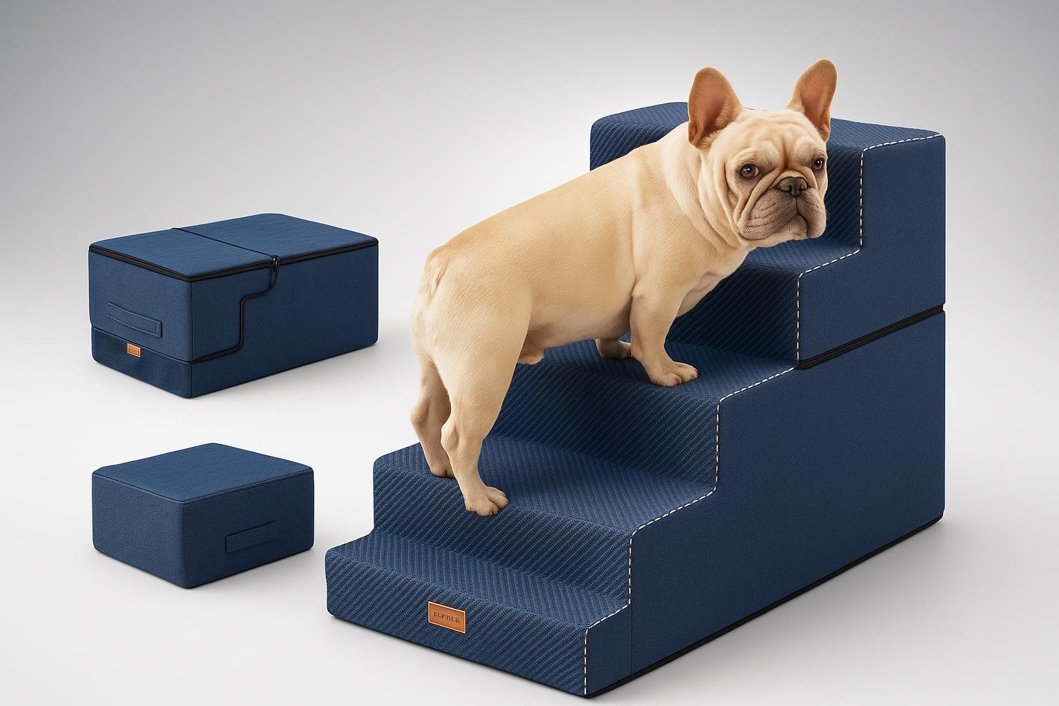 Gardner Pet scala a 5 gradini per cani piccoli, aiuto morbido per letto e divano