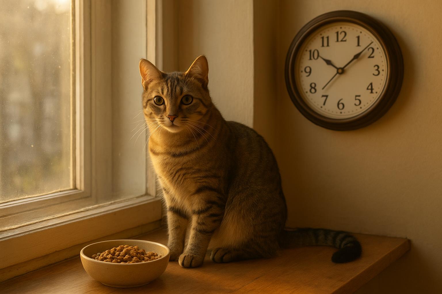 Gatto e cambi d’orario: come gestire ora legale, pasti e routine senza creare stress