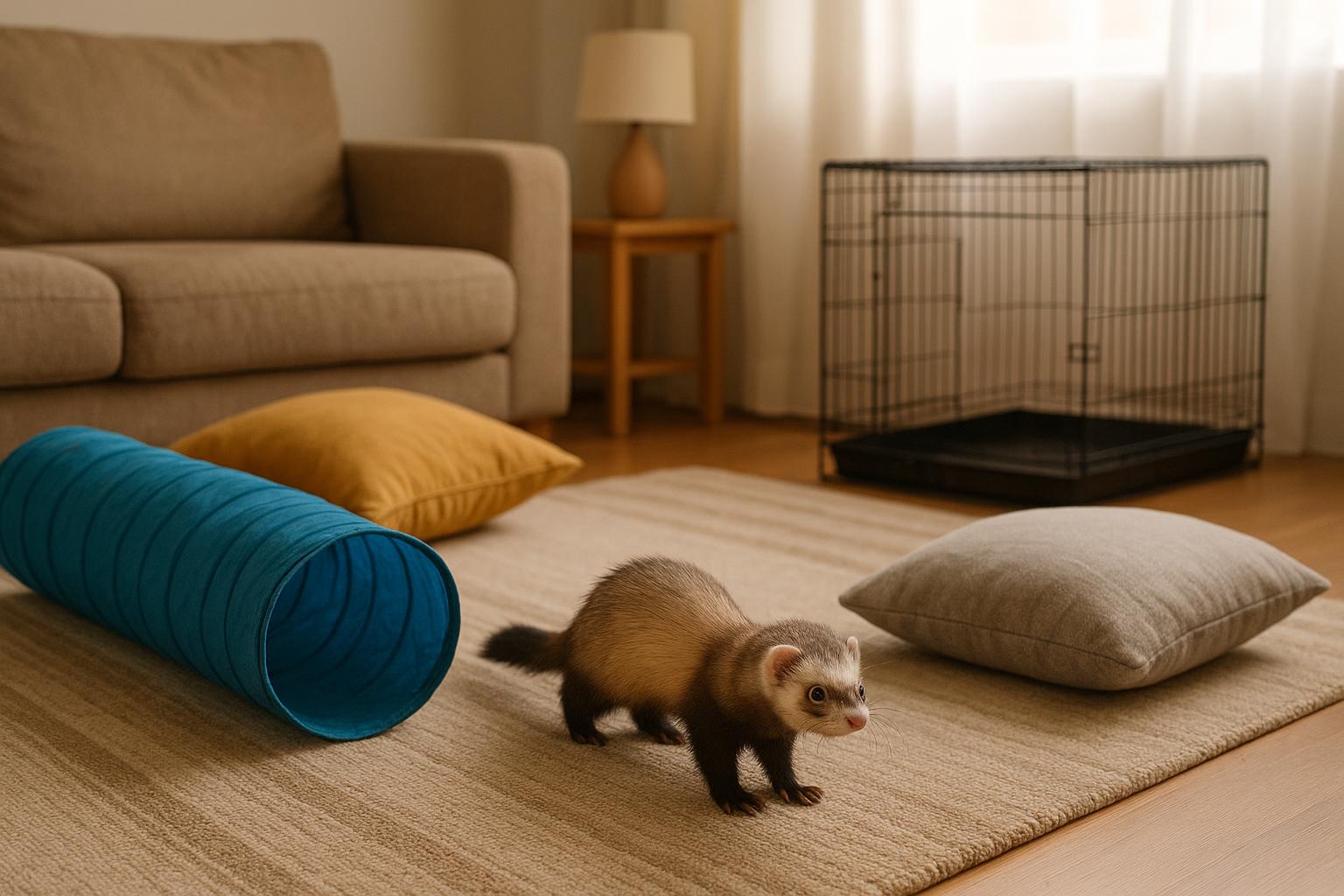 Primo furetto in famiglia: come organizzare gli spazi di casa oltre la gabbia