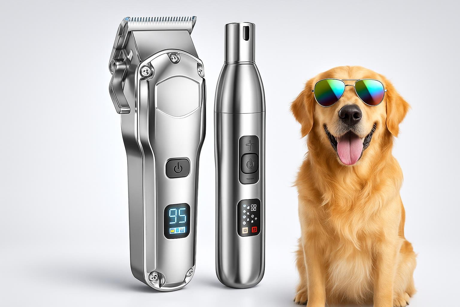 oneisall tosatrice 4 in 1 per cani e gatti, kit completo per toelettatura domestica silenziosa