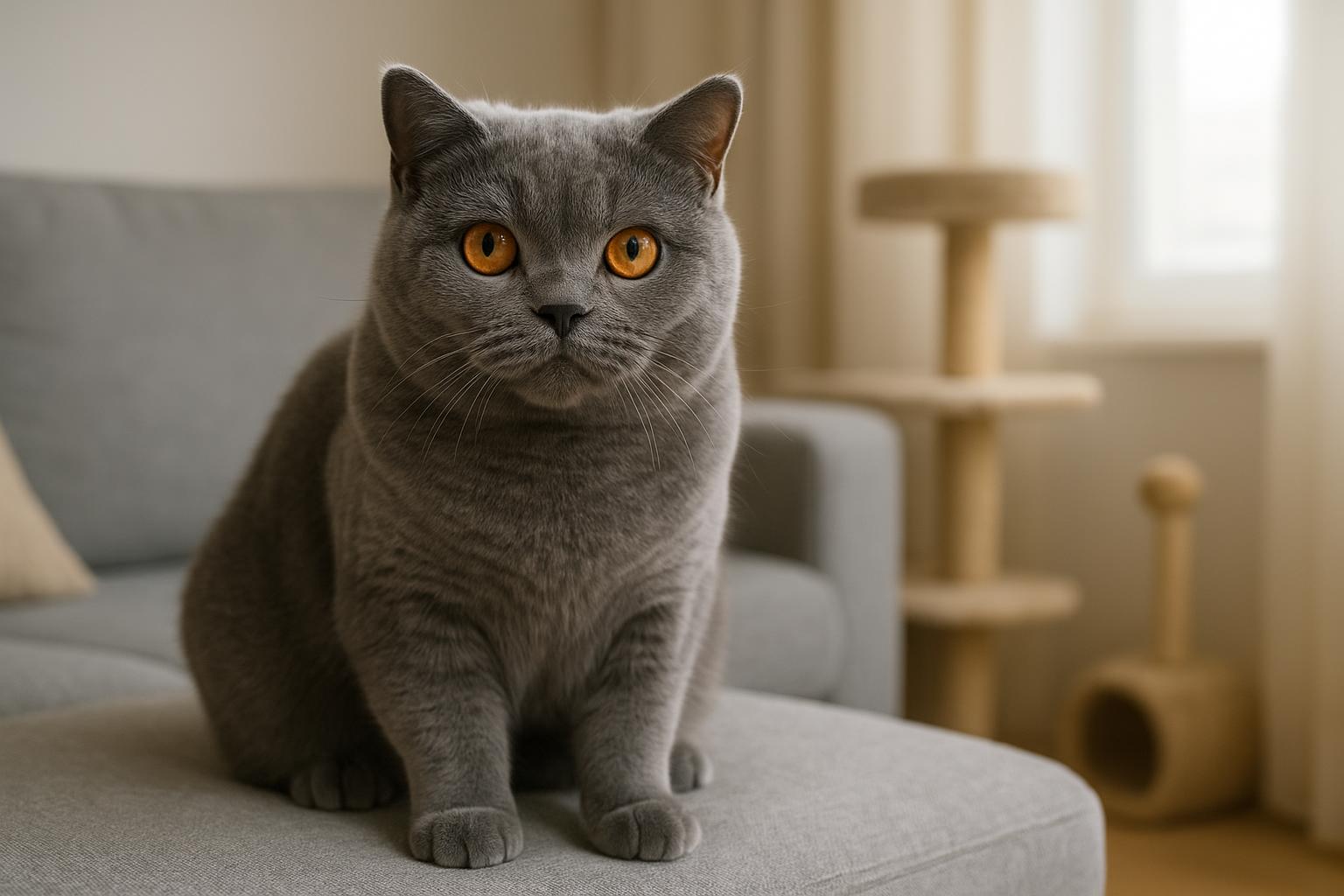 Gatto british shorthair: carattere pacato, convivenza in appartamento e cura quotidiana