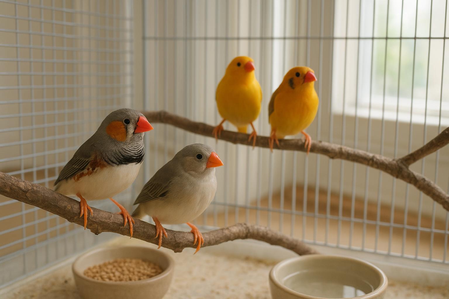 Piccoli uccelli esotici in casa: come iniziare con diamanti mandarino e passeri del Giappone